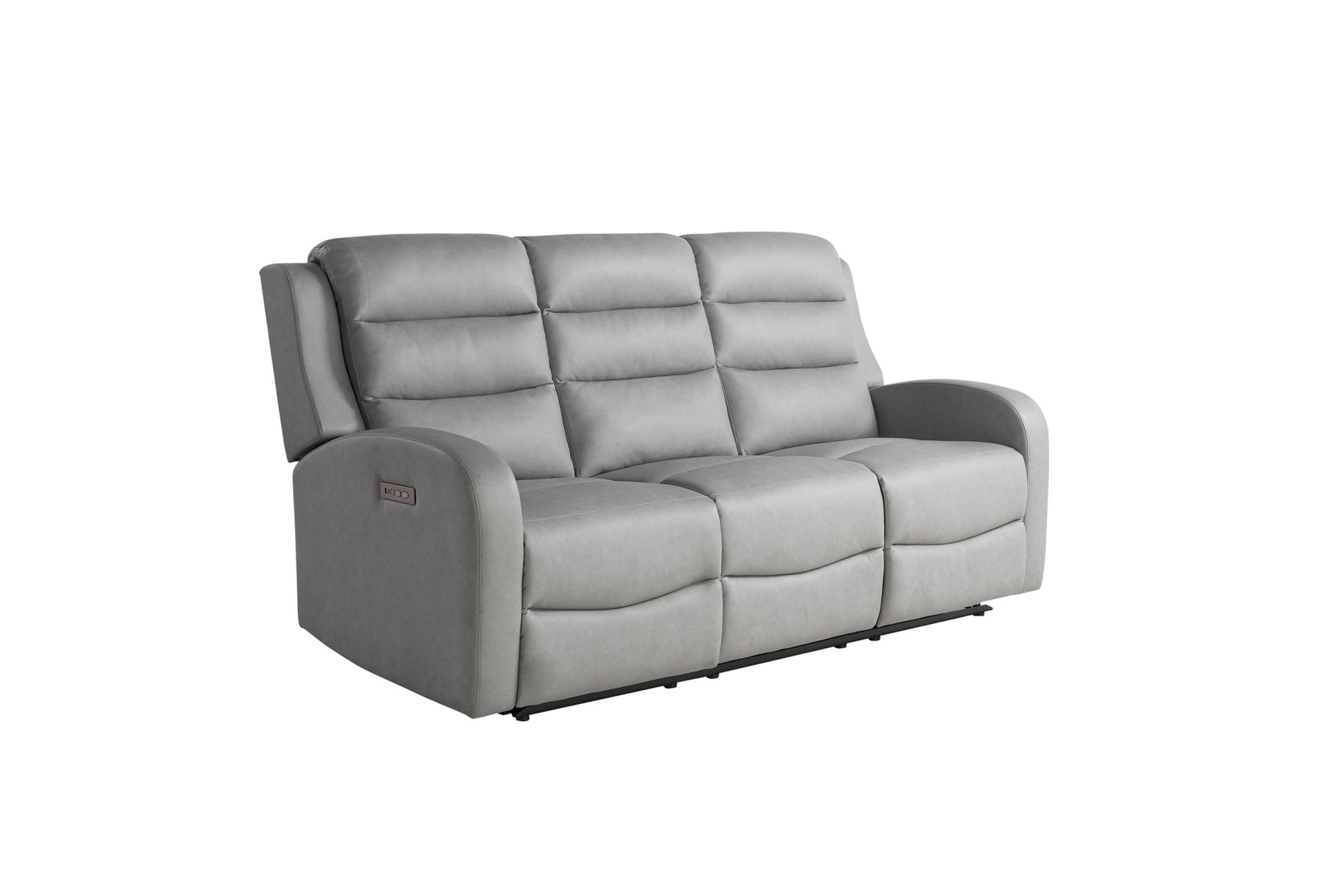 aragon grey 77" power reclining sofa with adjustable headrests & usb | fabric 11 aragon grey 77" power reclining sofa with adjustable headrests & usb | fabric