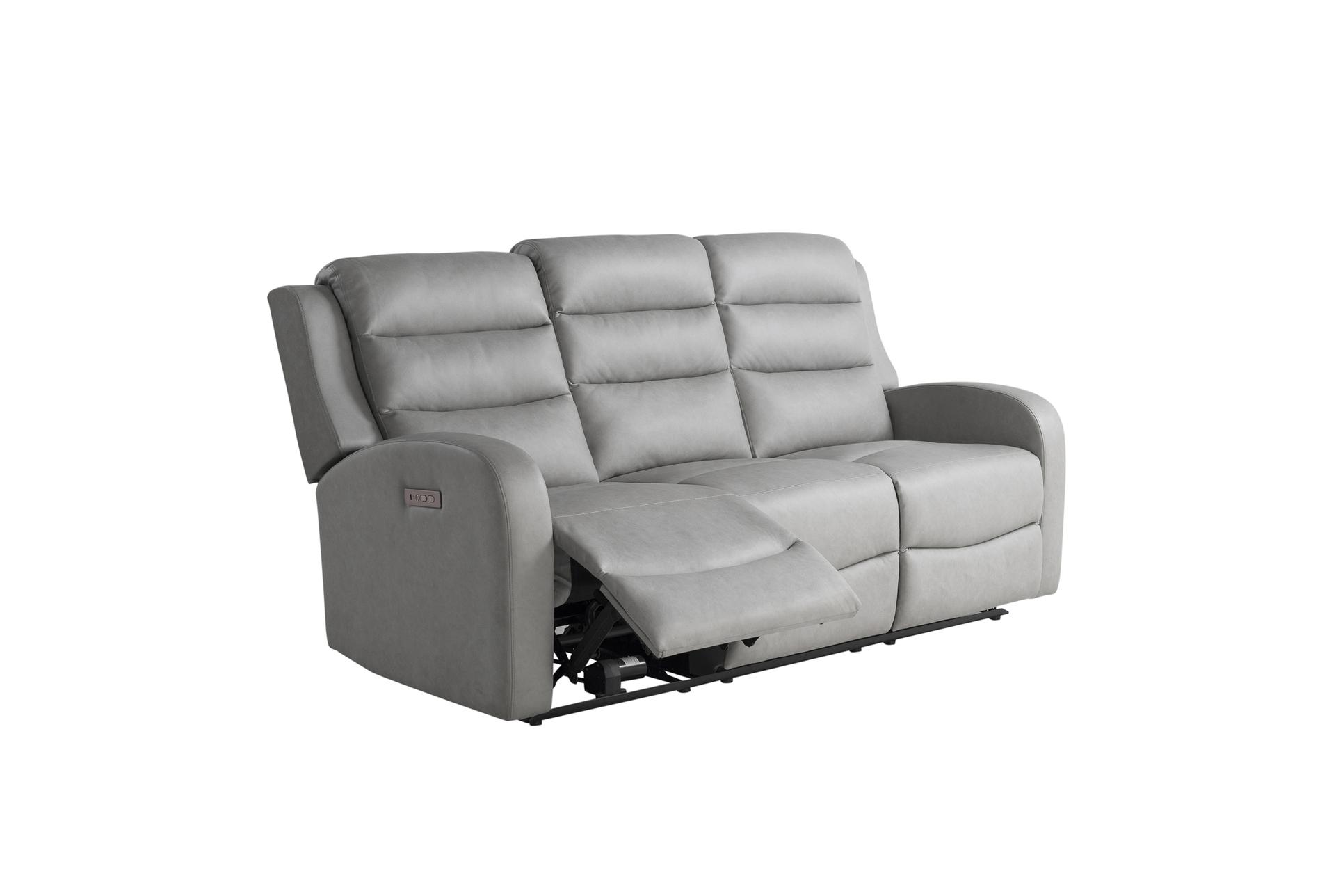 aragon grey 77" power reclining sofa with adjustable headrests & usb | fabric 12 aragon grey 77" power reclining sofa with adjustable headrests & usb | fabric
