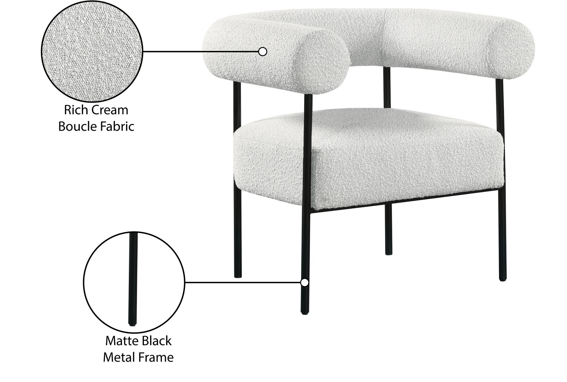 blake cream white boucle fabric accent chair 17 blake cream white boucle fabric accent chair