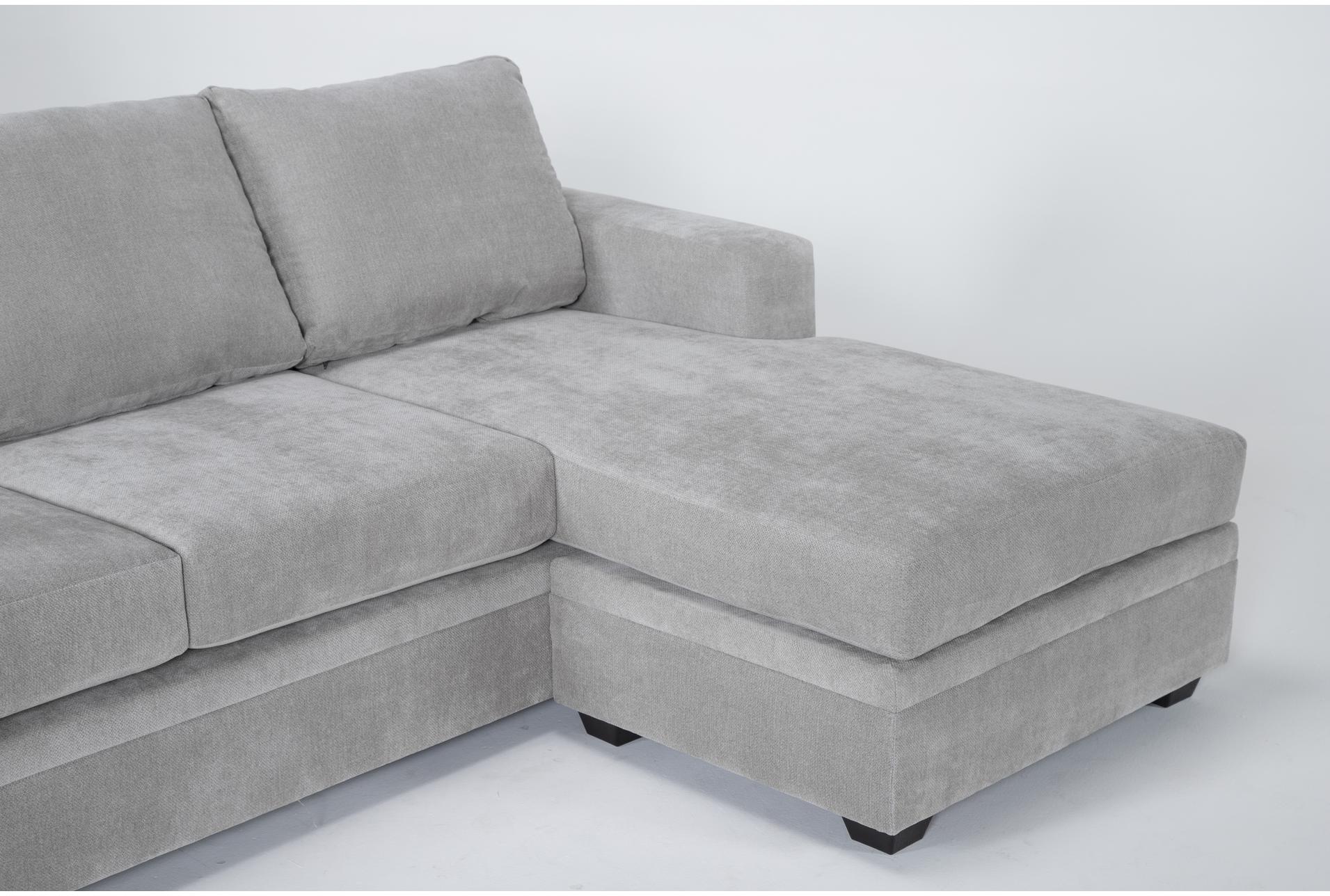bonaterra dove grey fabric 97" sofa with reversible chaise | track arms | loose reversible back 11 bonaterra dove grey fabric 97" sofa with reversible chaise | track arms | loose reversible back