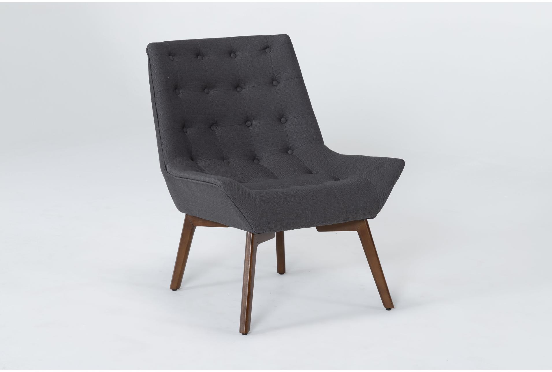 shelly charcoal grey fabric tufted chair with coffee legs | high performance fabric | reading | solid | curved | armless 8 shelly charcoal grey fabric tufted chair with coffee legs | high performance fabric | reading | solid | curved | armless