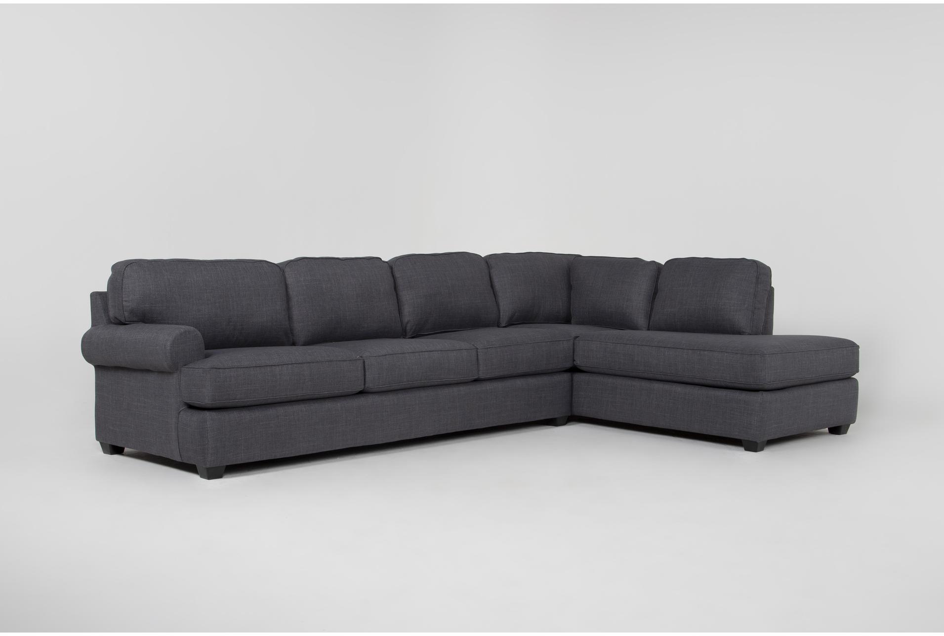 hampstead ii blue 140" 2 piece sectional with left arm facing sofa & right arm facing corner chaise | fabric 1 hampstead ii blue 140" 2 piece sectional with left arm facing sofa & right arm facing corner chaise | fabric