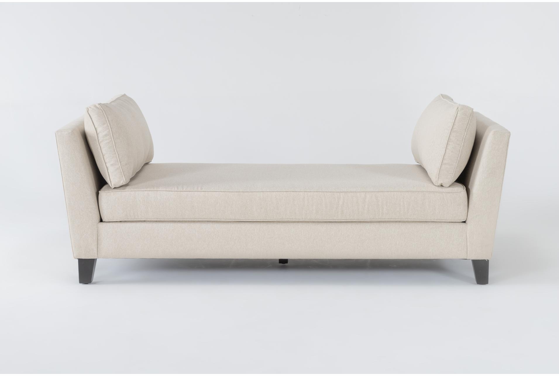 seth iv grey beige performance fabric 87" chaise lounge