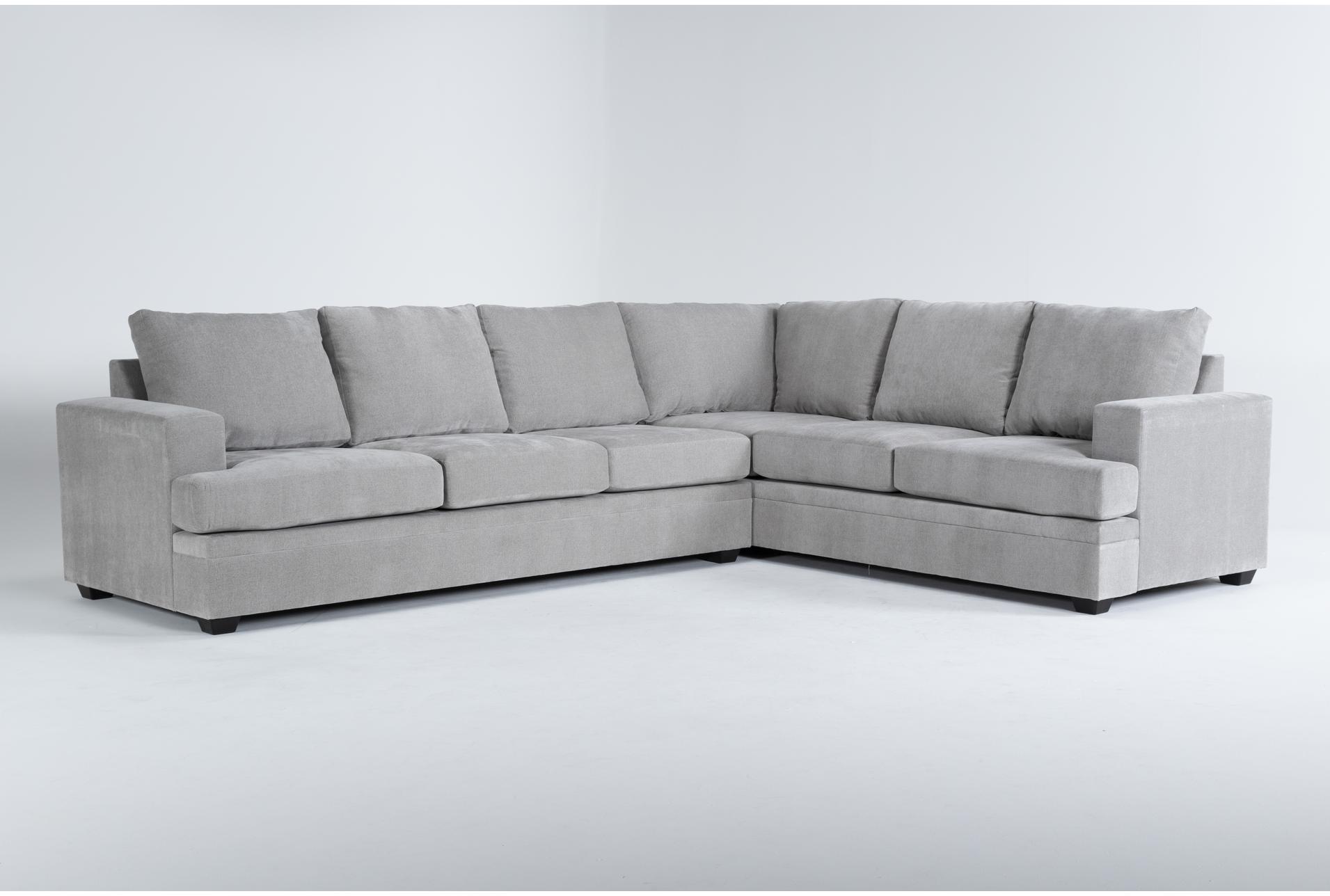 bonaterra dove grey fabric 127" 2 piece l-shaped sectional with left arm facing queen memory foam sleeper sofa bed | track arms 1 bonaterra dove grey fabric 127" 2 piece l-shaped sectional with left arm facing queen memory foam sleeper sofa bed | track arms