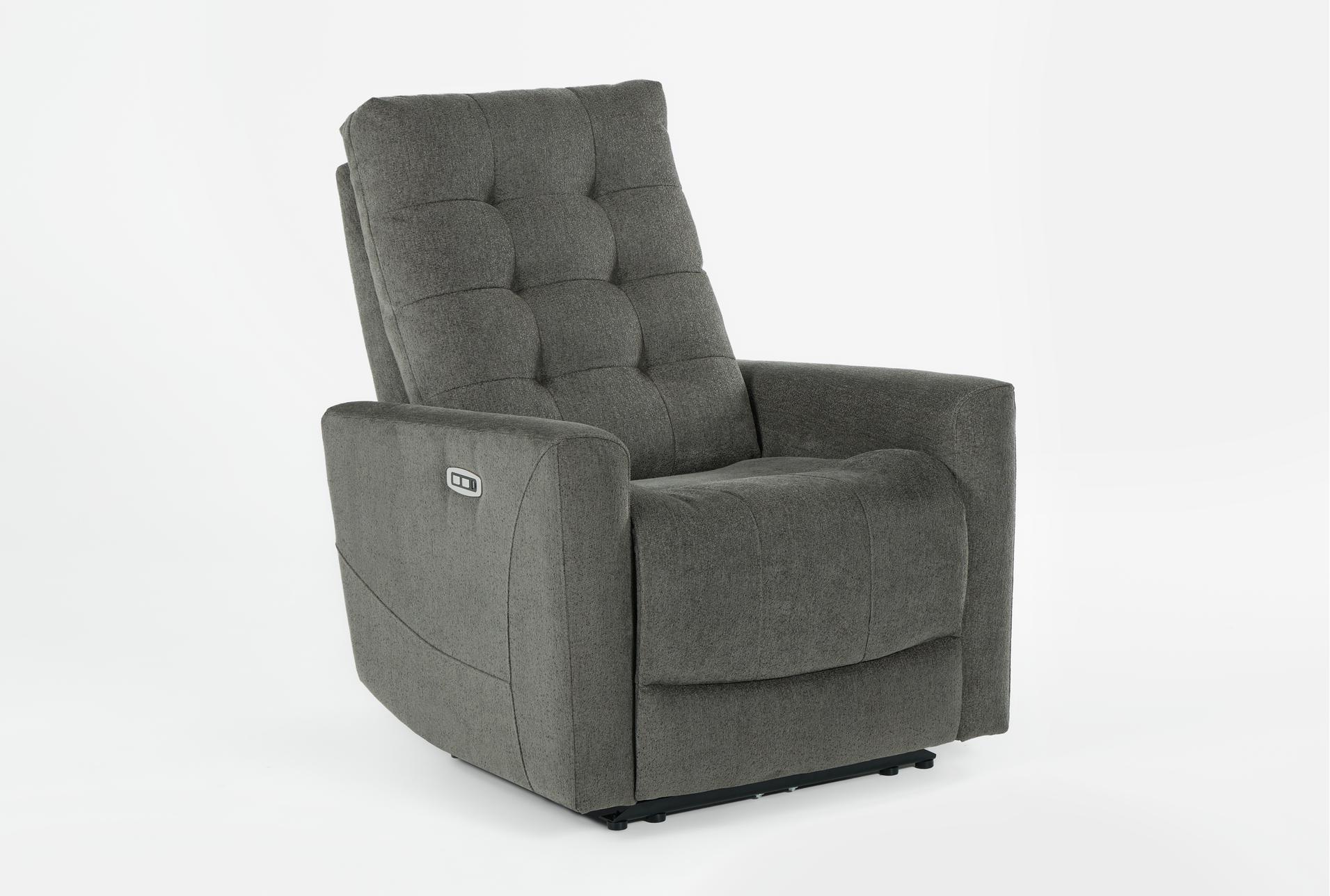 ansel grey fabric 33" power recliner with usb set of 2 14 ansel grey fabric 33" power recliner with usb set of 2