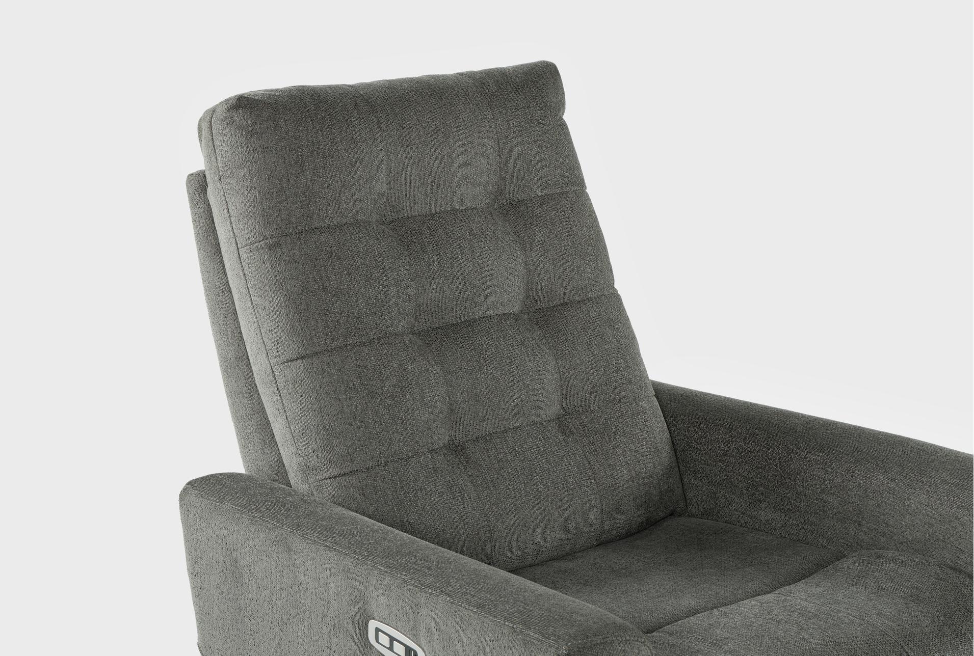 ansel grey fabric 33" power recliner with usb set of 2 21 ansel grey fabric 33" power recliner with usb set of 2