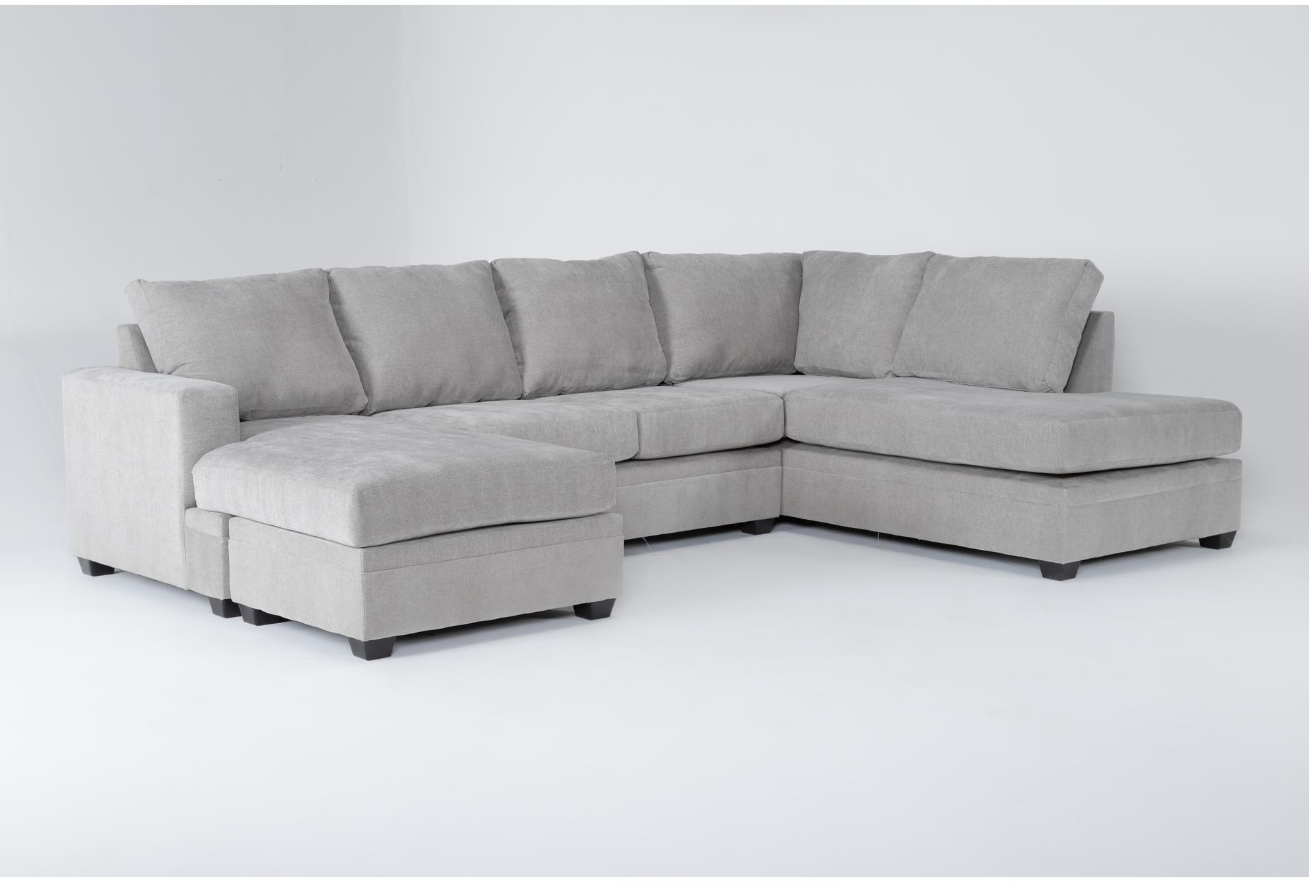 bonaterra dove grey fabric 127" 2 piece u-shaped sectional with left arm facing queen memory foam sleeper sofa bed chaise & right arm facing corner chaise 1 bonaterra dove grey fabric 127" 2 piece u-shaped sectional with left arm facing queen memory foam sleeper sofa bed chaise & right arm facing corner chaise