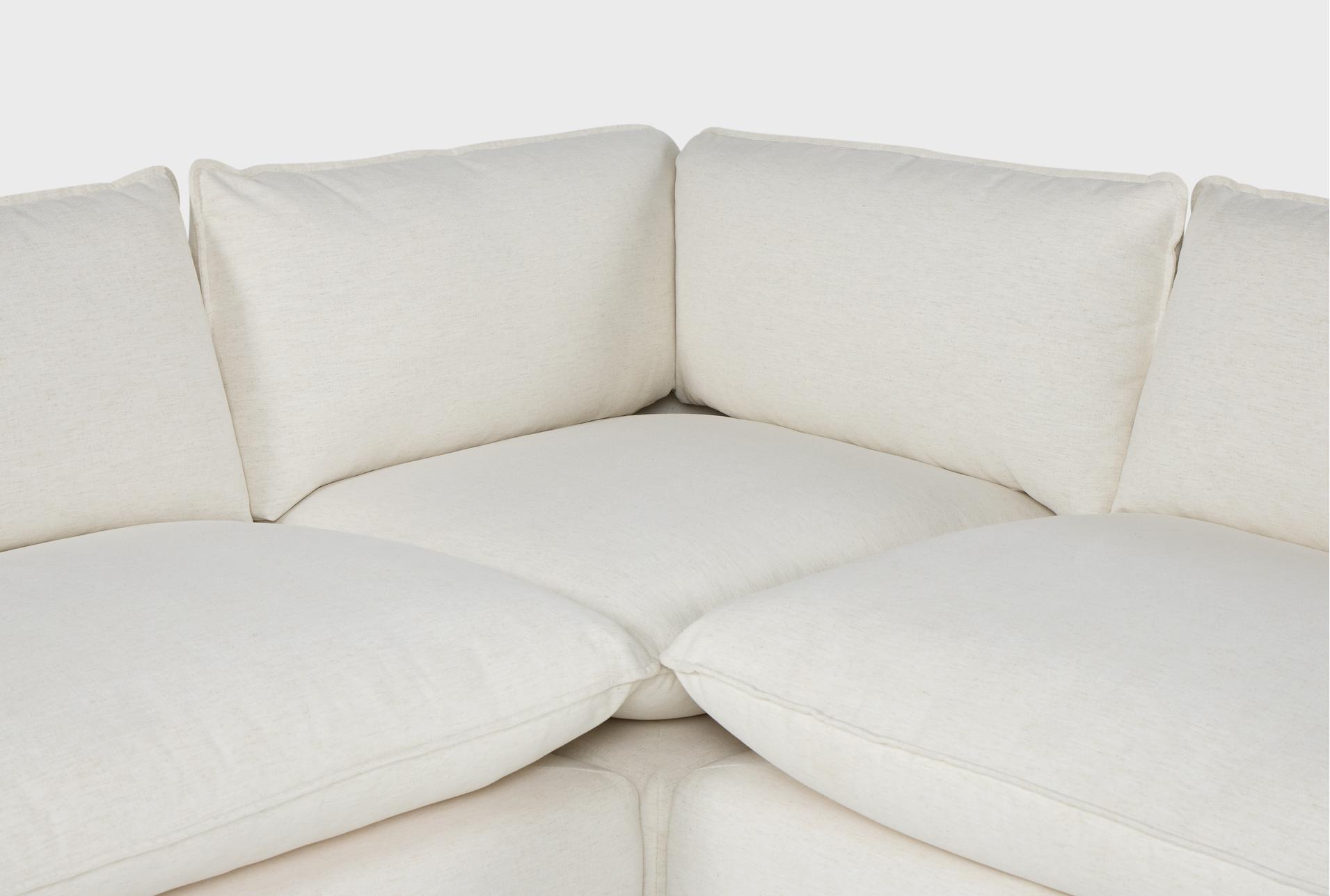 getaway white 138" 5 piece modular sectional | featuring crypton performance 10 getaway white 138" 5 piece modular sectional | featuring crypton performance
