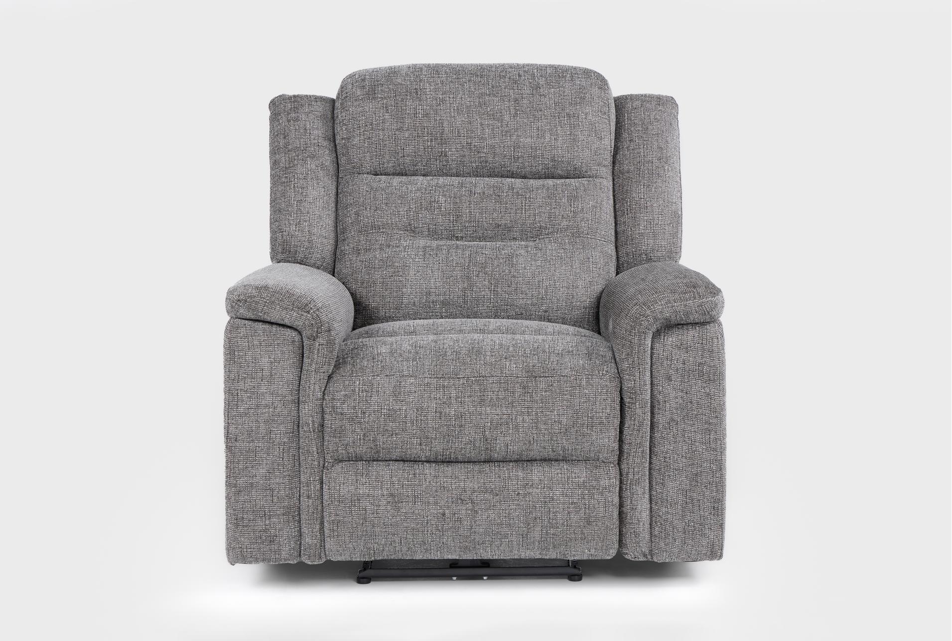 dutton grey fabric 41" power recliner 1 dutton grey fabric 41" power recliner