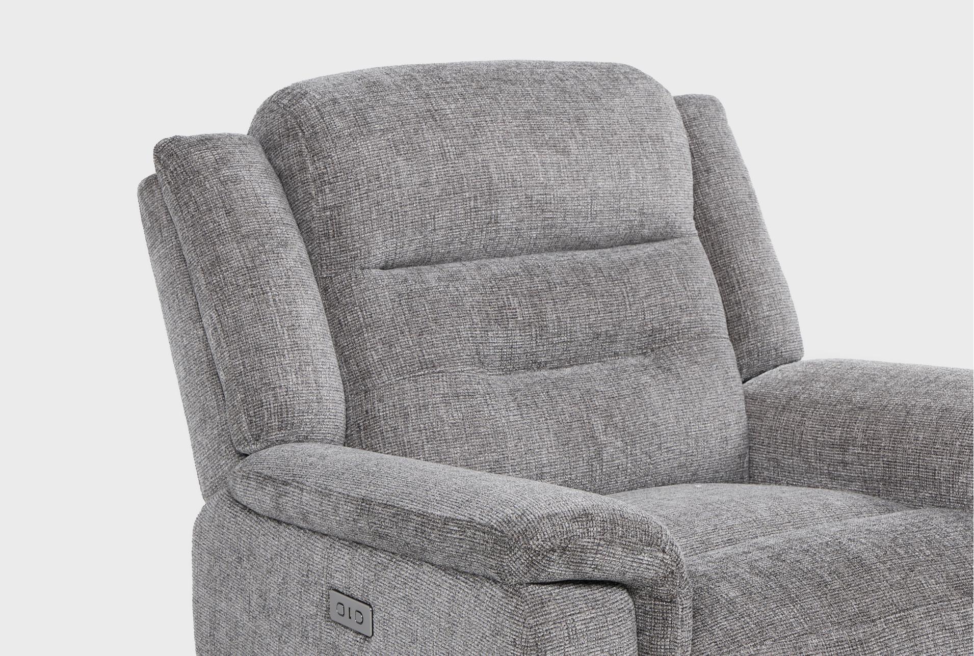 dutton grey fabric 41" power recliner 23 dutton grey fabric 41" power recliner