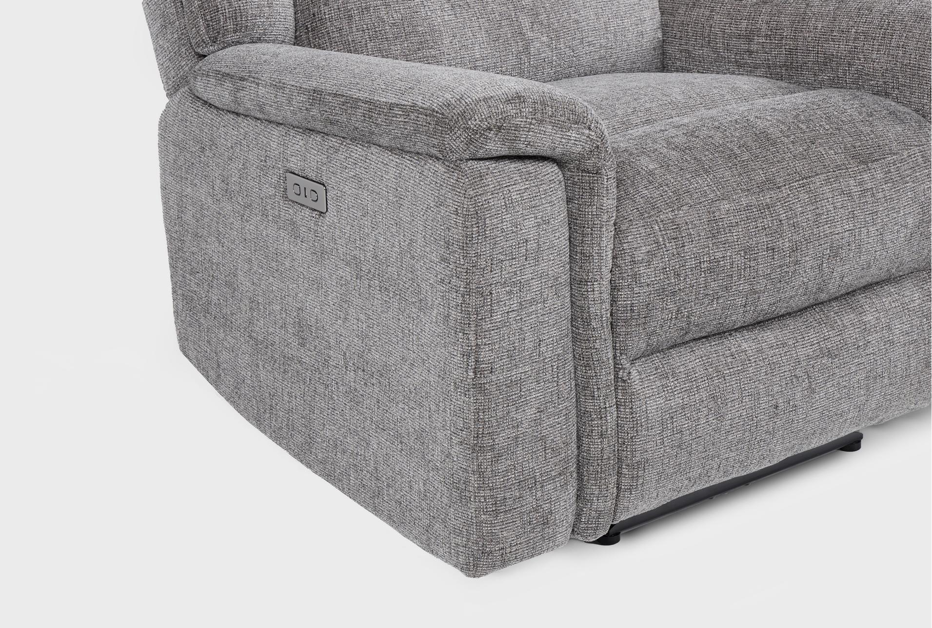 dutton grey fabric 41" power recliner 24 dutton grey fabric 41" power recliner