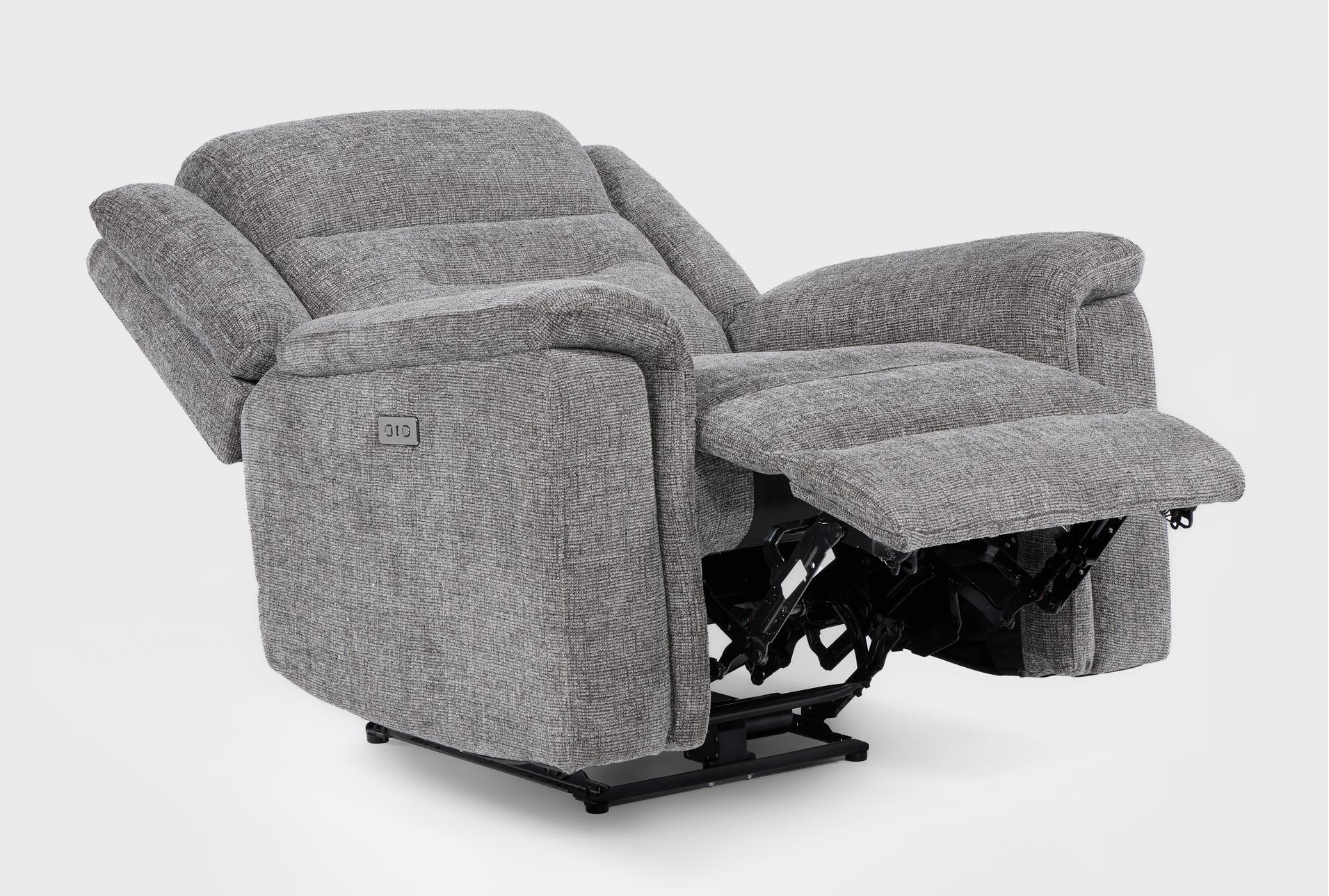 dutton grey fabric 41" power recliner 19 dutton grey fabric 41" power recliner