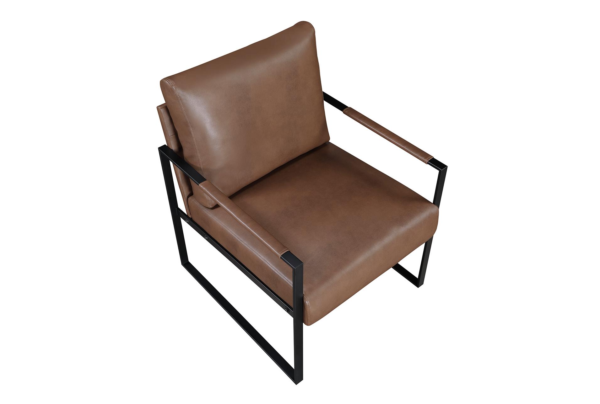 zachary brown 25" faux leather accent chair 14 zachary brown 25" faux leather accent chair