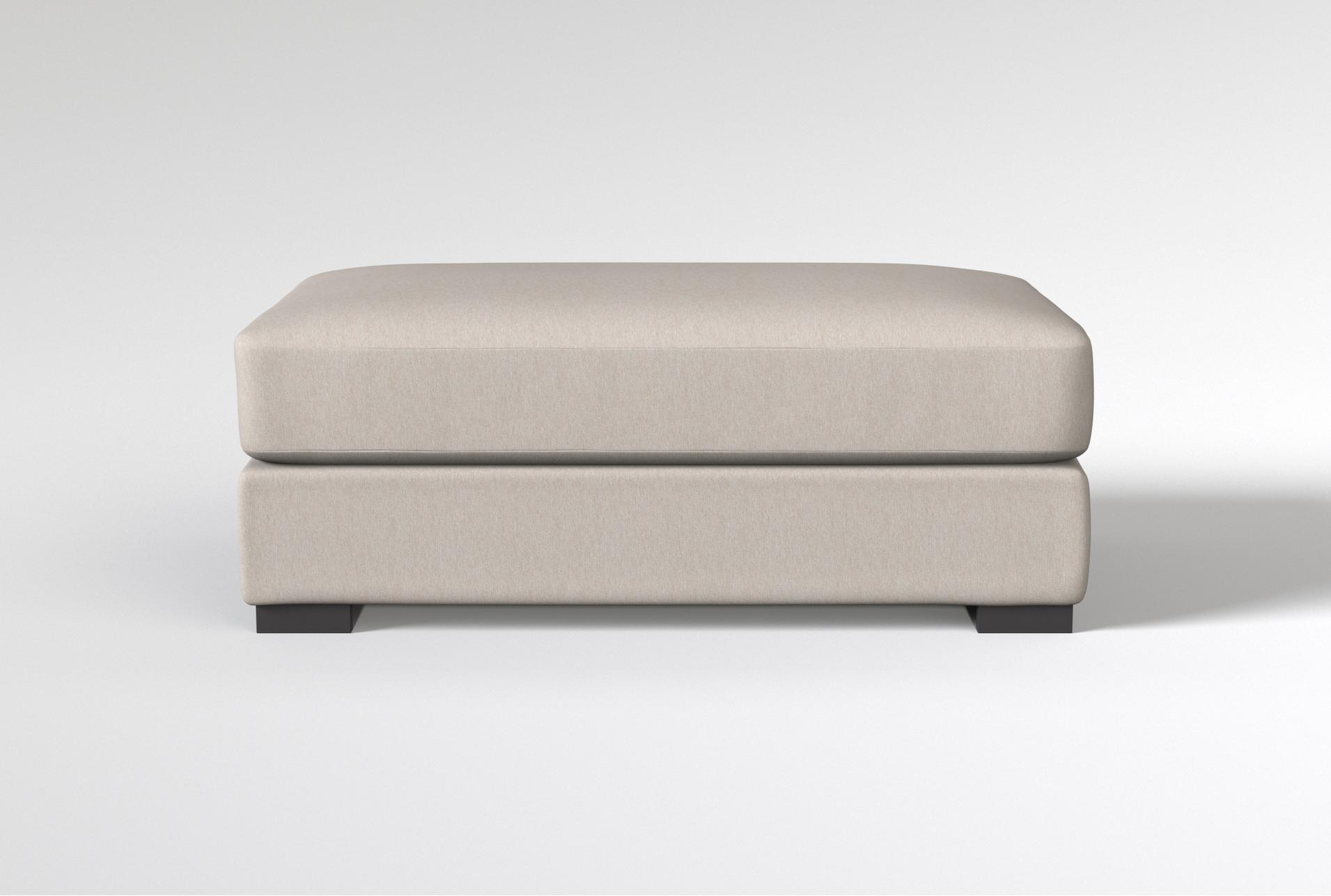 mercer iv 52" fabric sand rectangle ottoman 1 mercer iv 52" fabric sand rectangle ottoman
