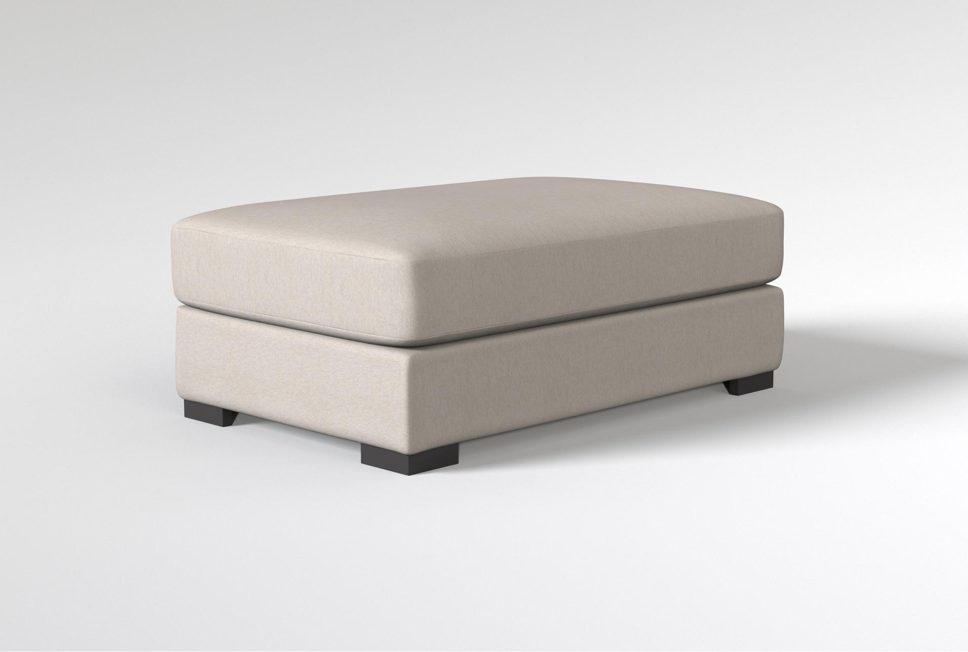 mercer iv 52" fabric sand rectangle ottoman 10 mercer iv 52" fabric sand rectangle ottoman