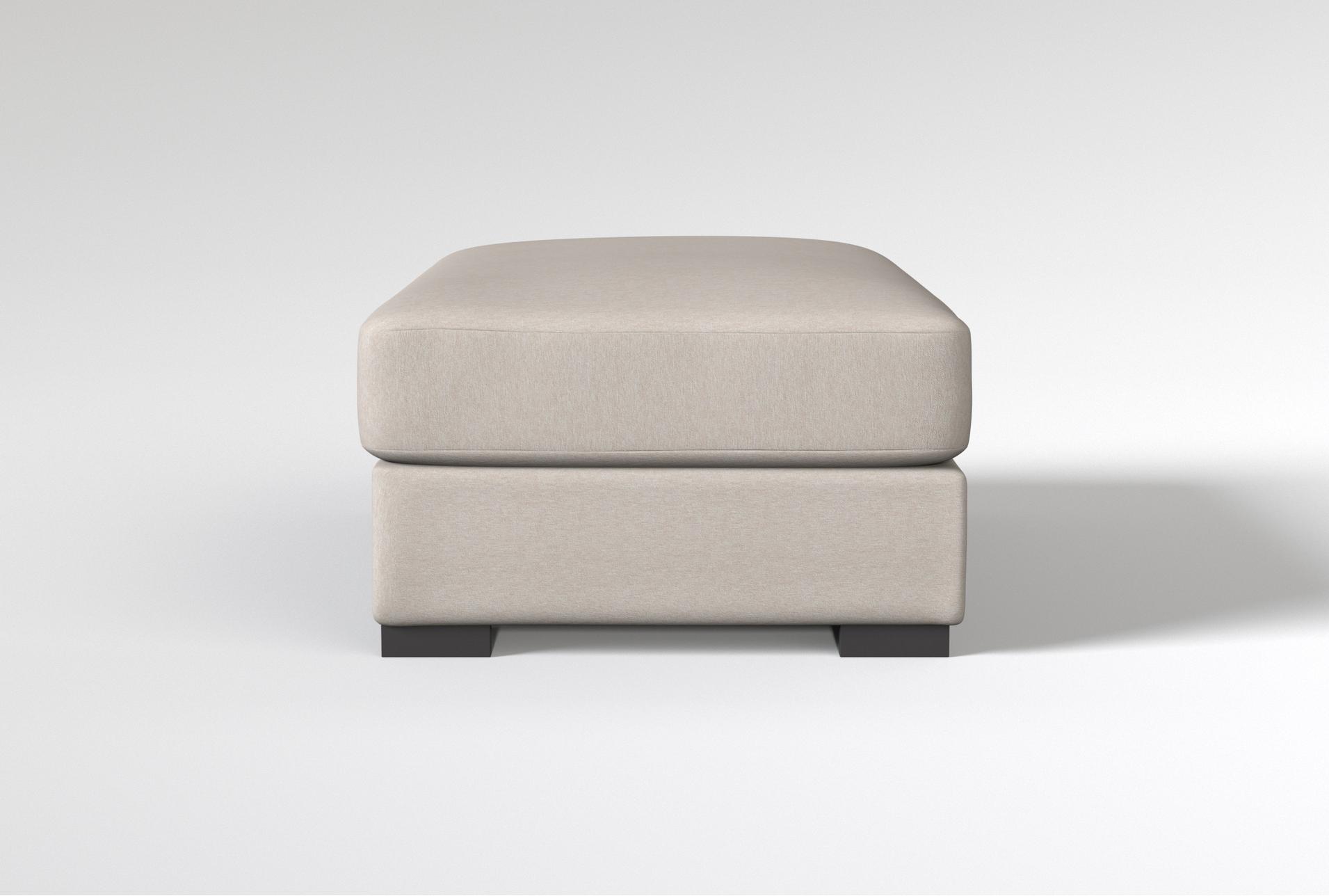 mercer iv 52" fabric sand rectangle ottoman 11 mercer iv 52" fabric sand rectangle ottoman