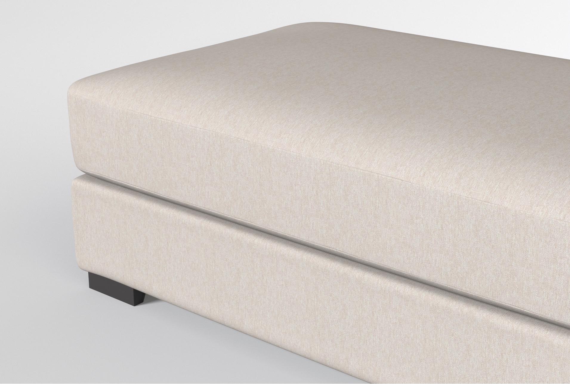 mercer iv 52" fabric sand rectangle ottoman 14 mercer iv 52" fabric sand rectangle ottoman