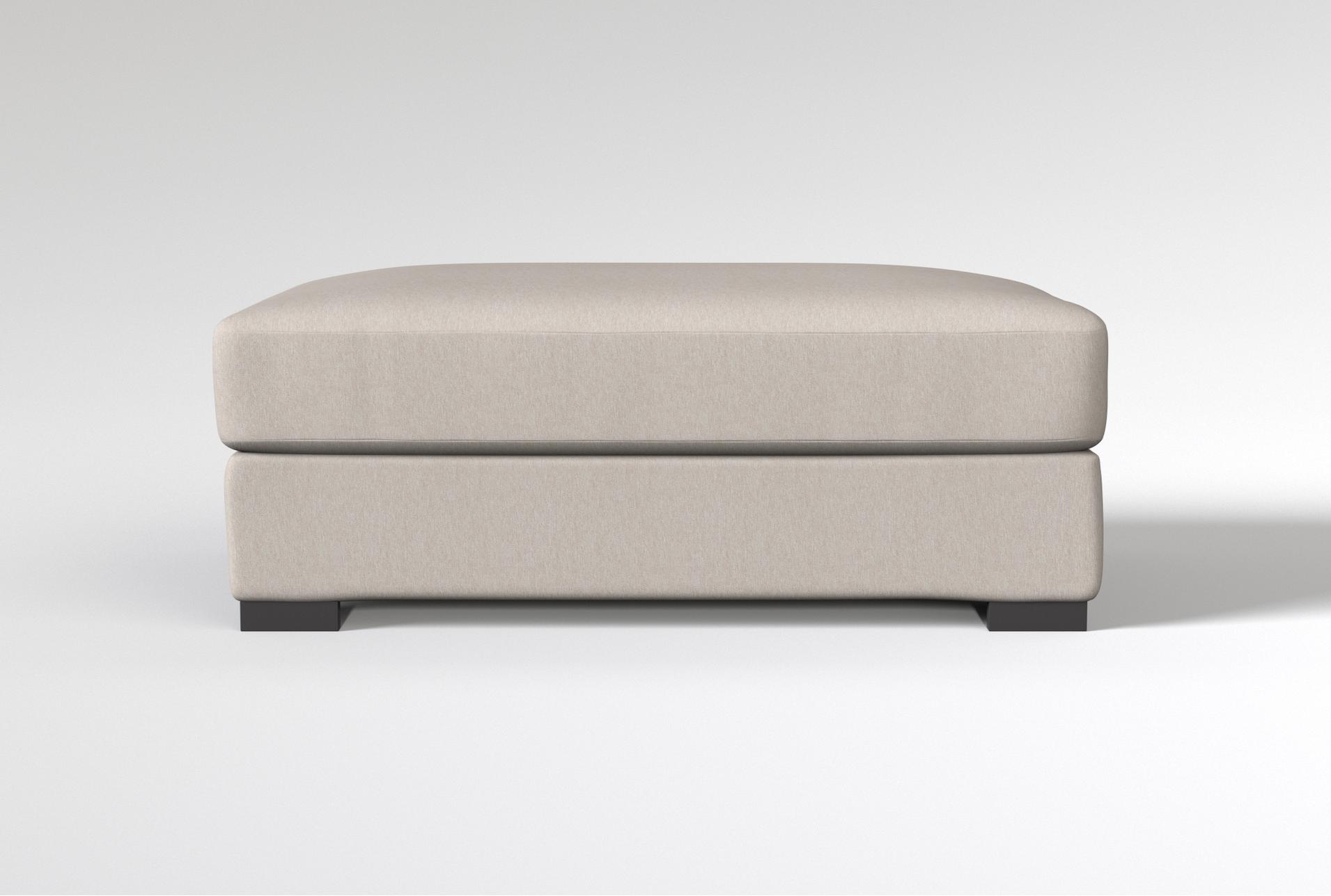 mercer iv 52" fabric sand rectangle ottoman 16 mercer iv 52" fabric sand rectangle ottoman