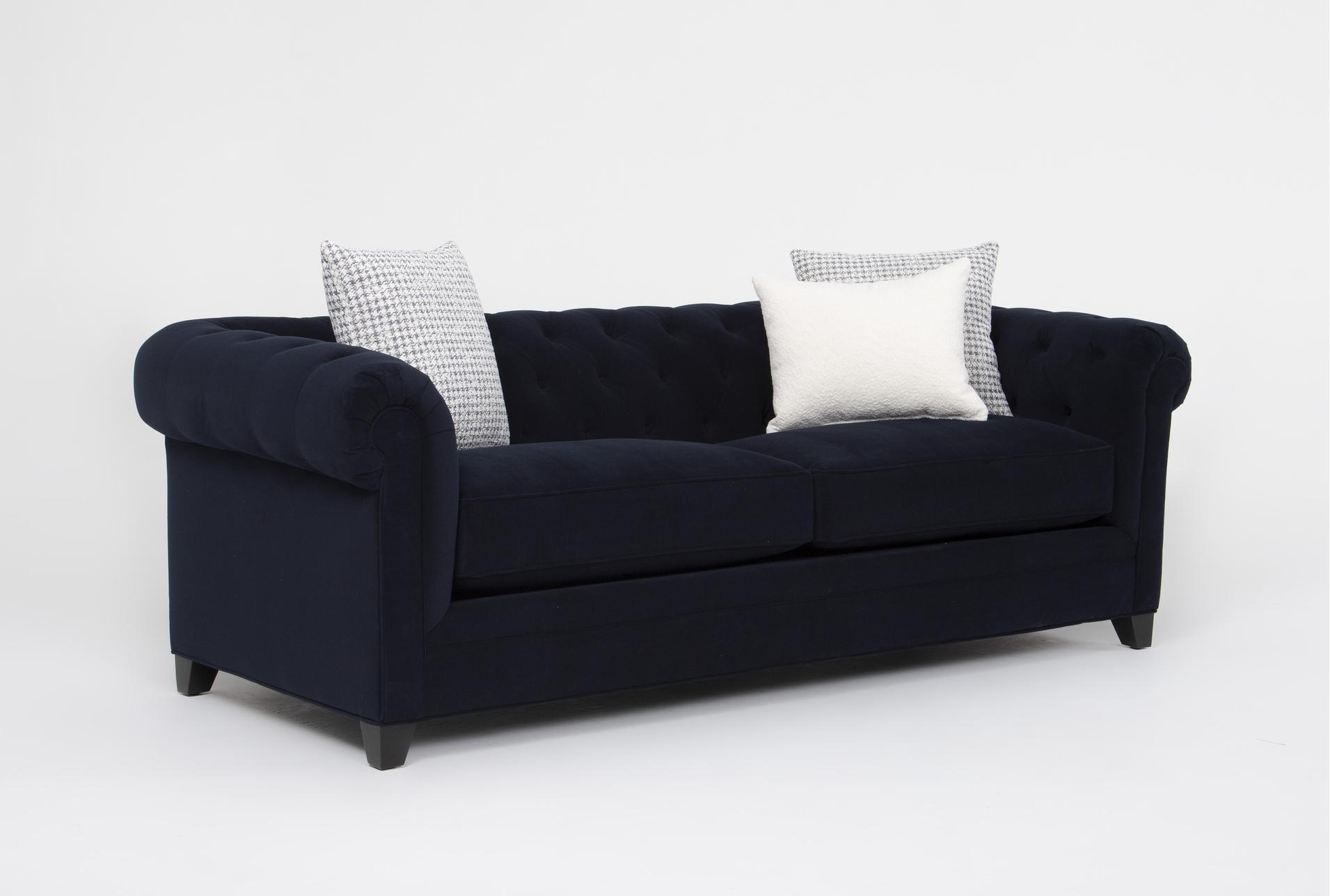 patterson vi 94" blue fabric sofa 10 patterson vi 94" blue fabric sofa