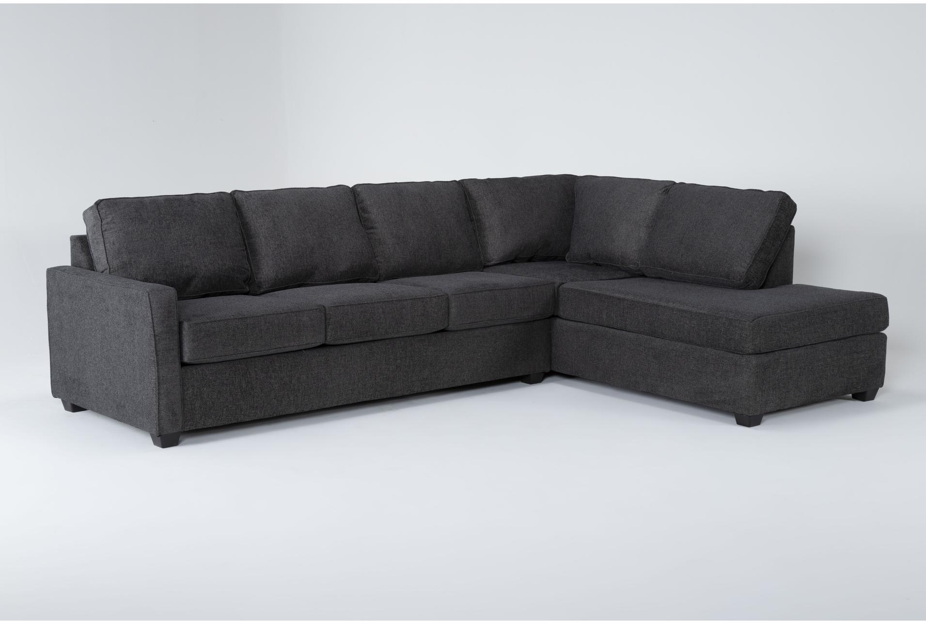 mathers slate grey fabric 125" 2 piece l-shaped sectional with right arm facing corner chaise | track arms 1 mathers slate grey fabric 125" 2 piece l-shaped sectional with right arm facing corner chaise | track arms