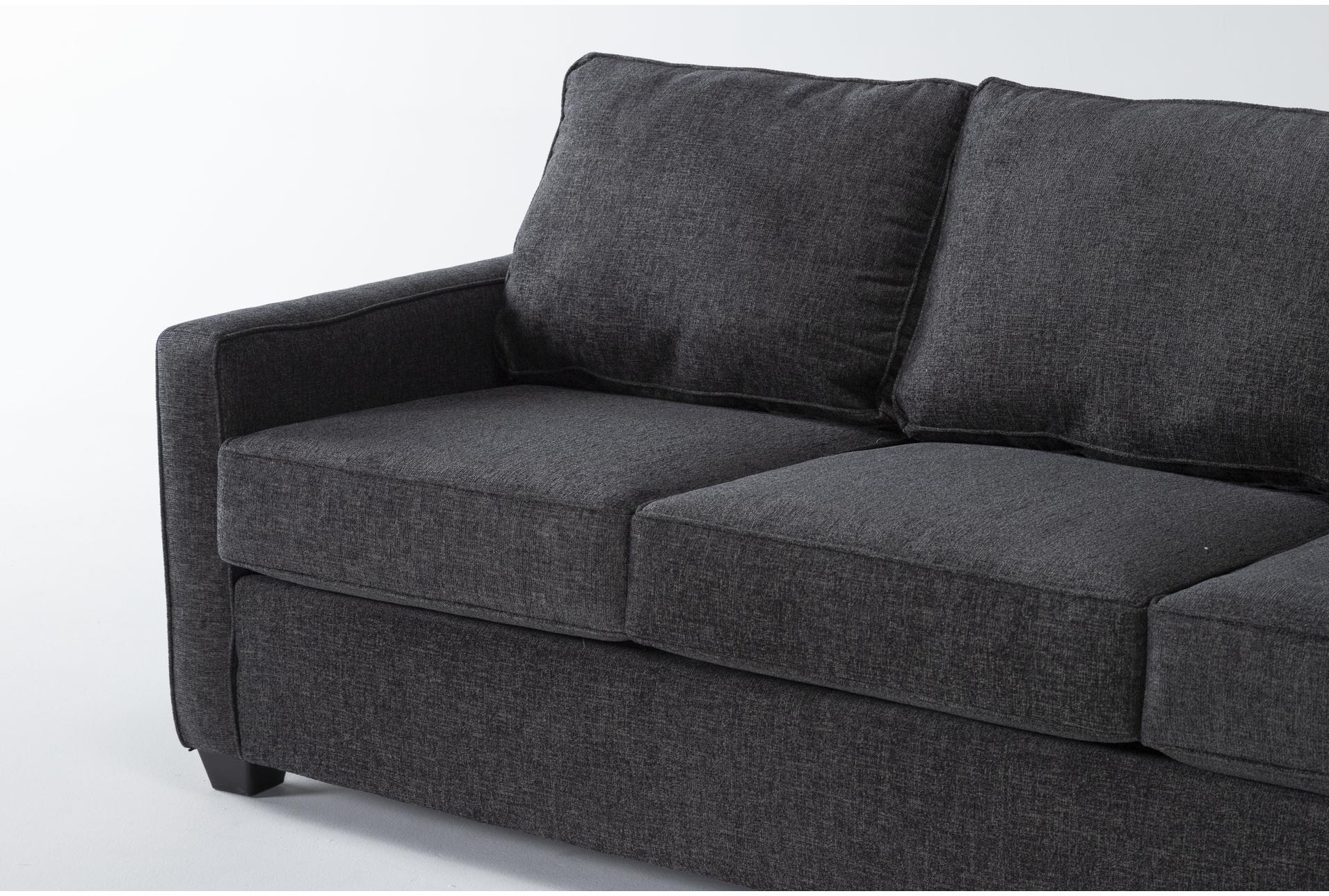 mathers slate grey fabric 125" 2 piece l-shaped sectional with right arm facing corner chaise | track arms 7 mathers slate grey fabric 125" 2 piece l-shaped sectional with right arm facing corner chaise | track arms