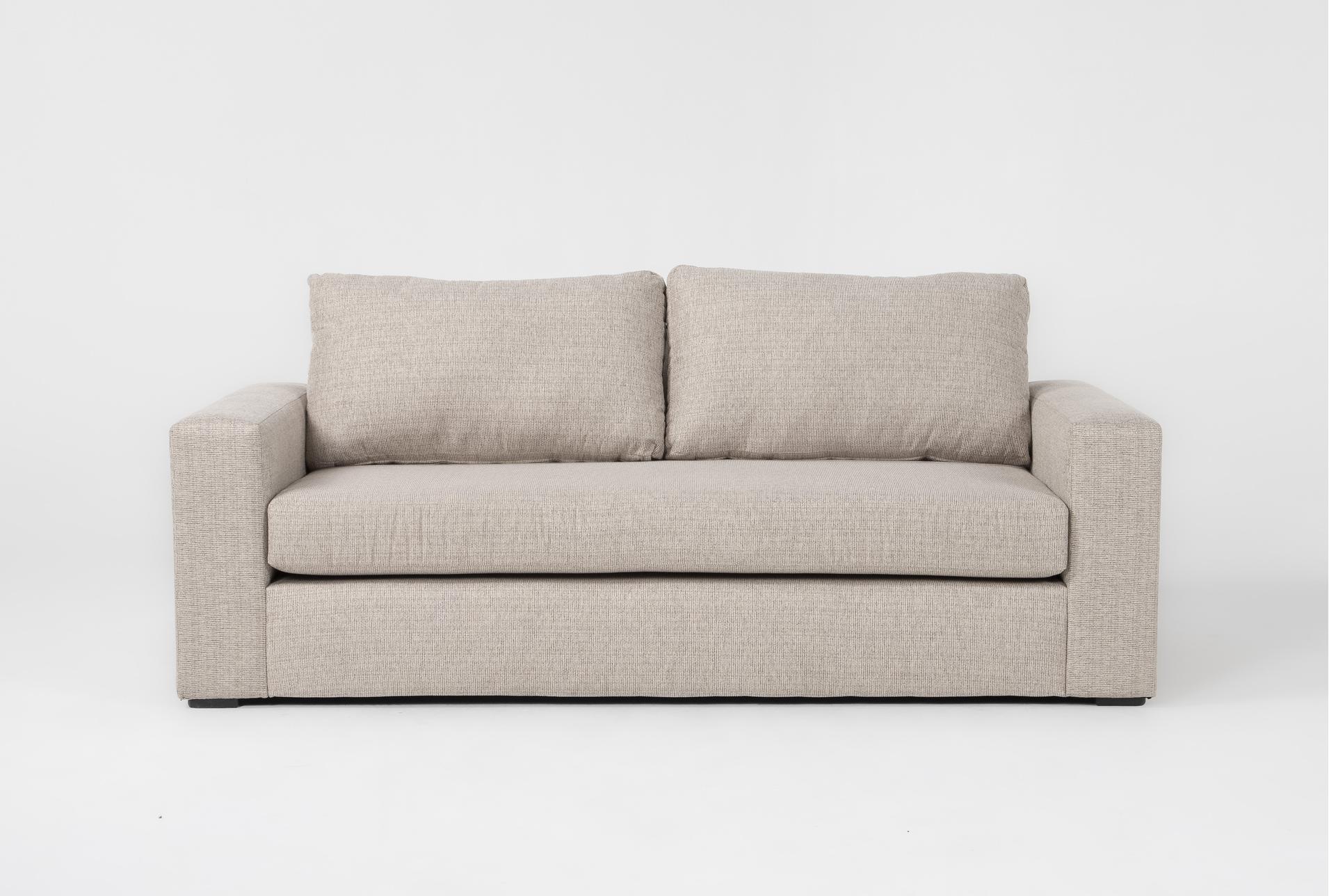 acosta beige 84" condo sofa
