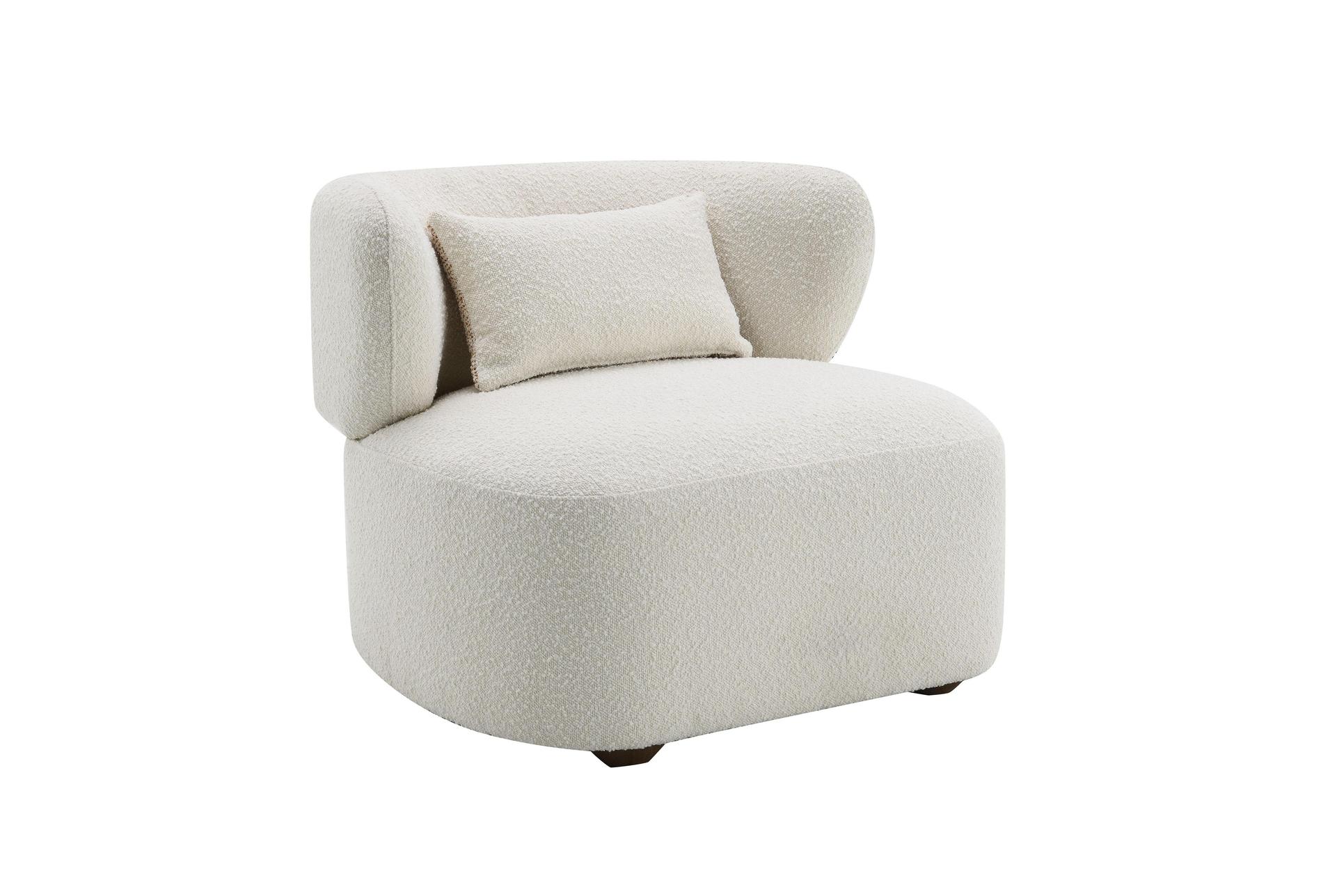 dharius beige boucle accent chair with pillow 11 dharius beige boucle accent chair with pillow