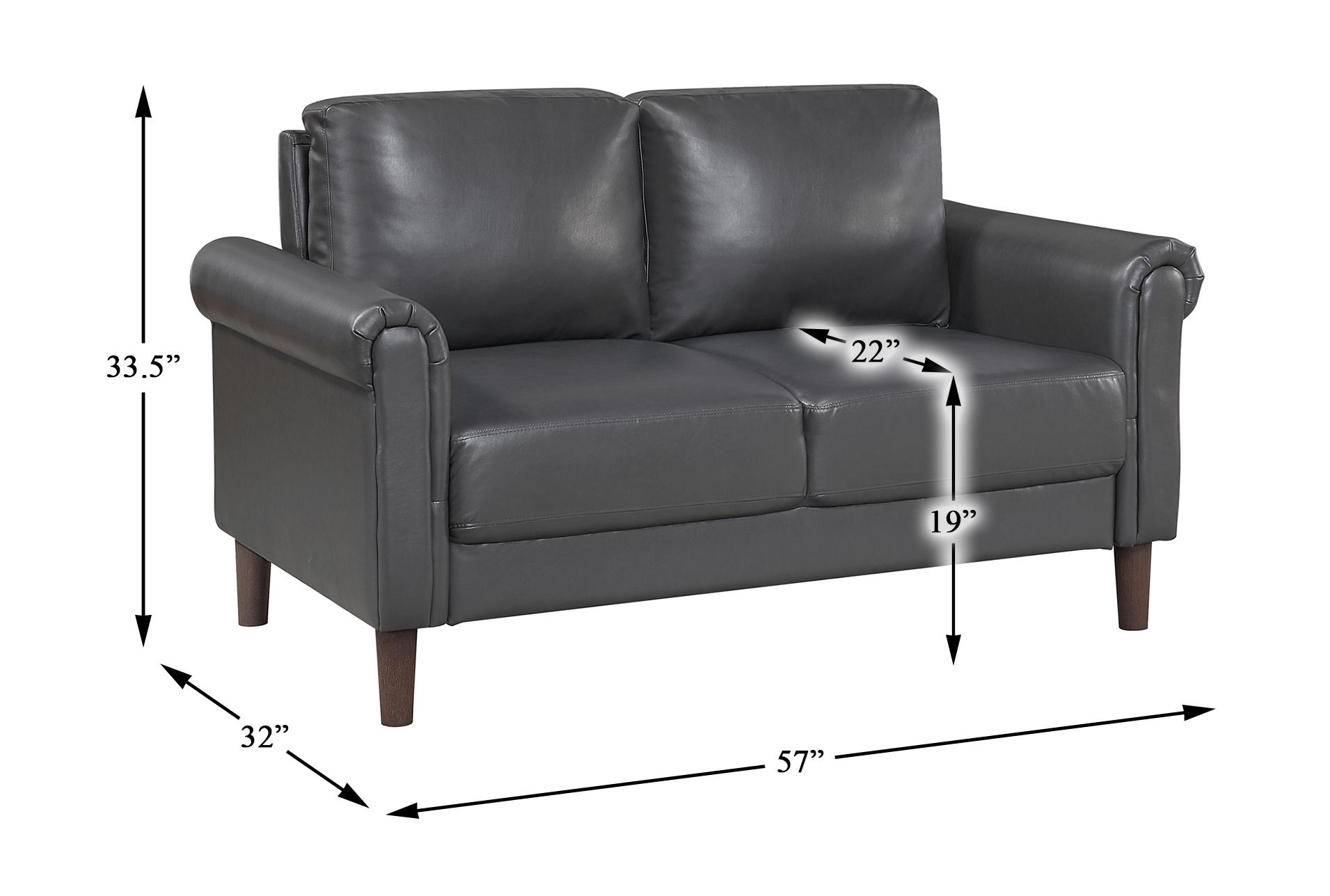 bronagh dark grey loveseat 19 bronagh dark grey loveseat