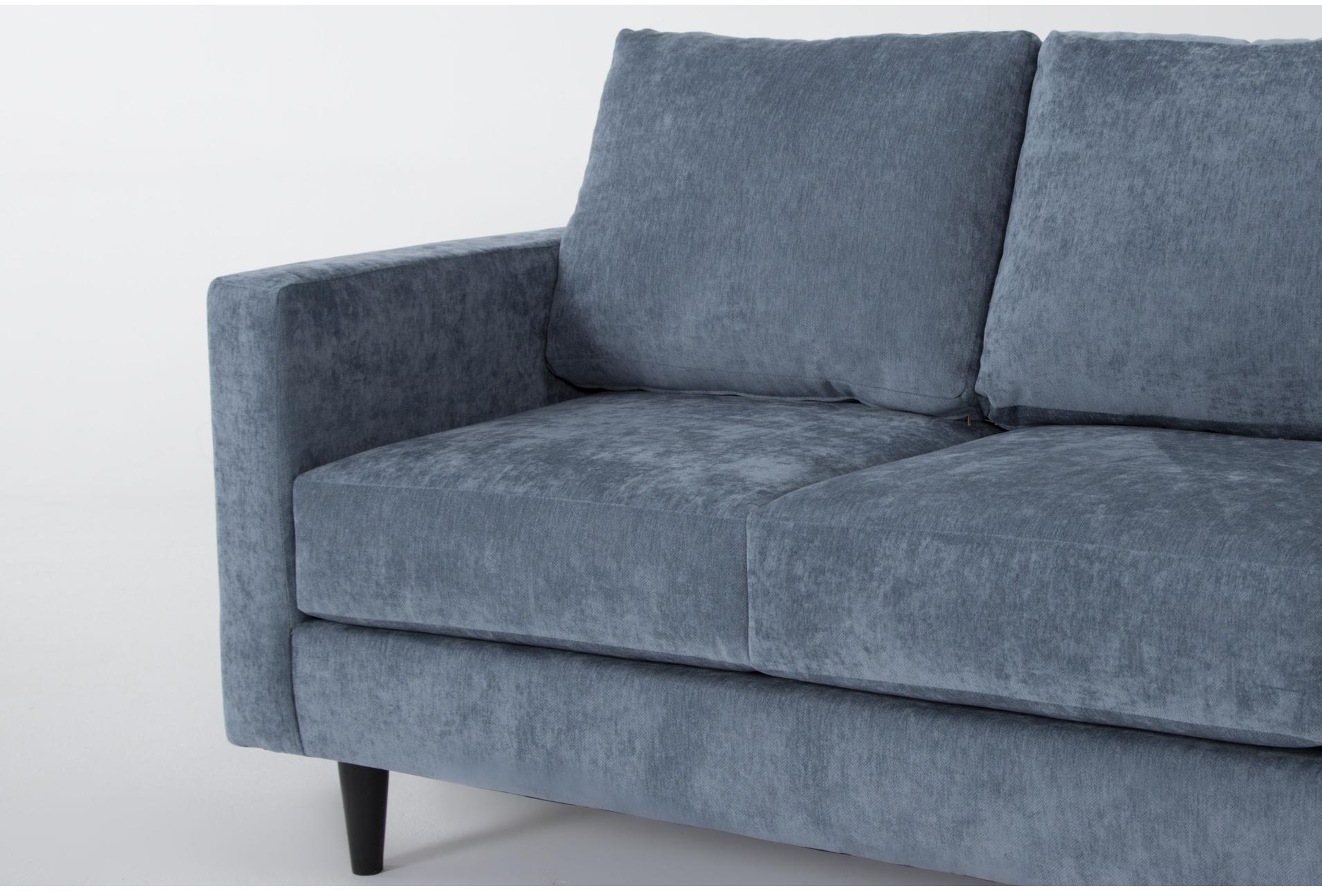 bradley denim blue fabric modern 2 piece sofa & chaise set 7 bradley denim blue fabric modern 2 piece sofa & chaise set