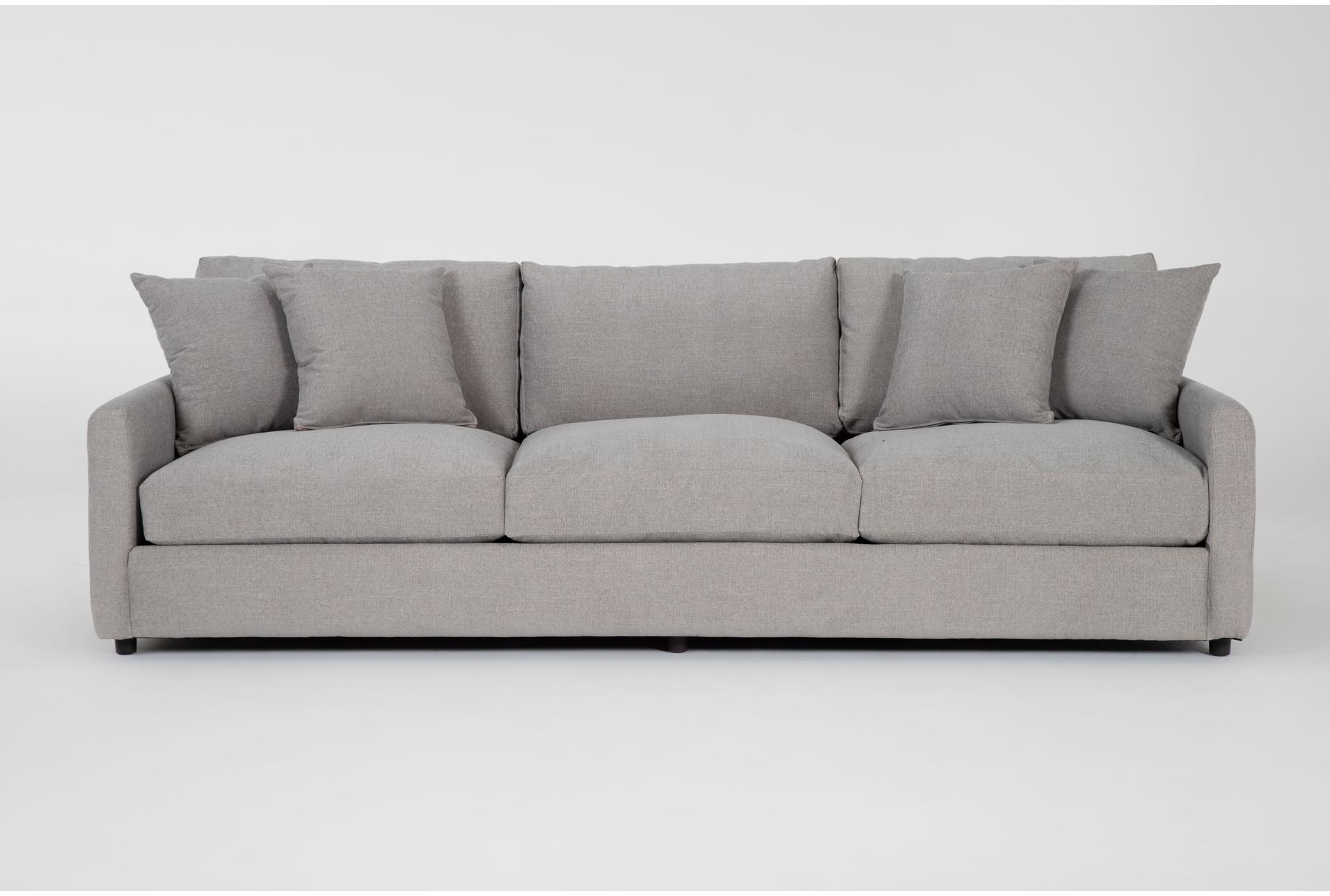 lars 104" grey fabric sofa 1 lars 104" grey fabric sofa