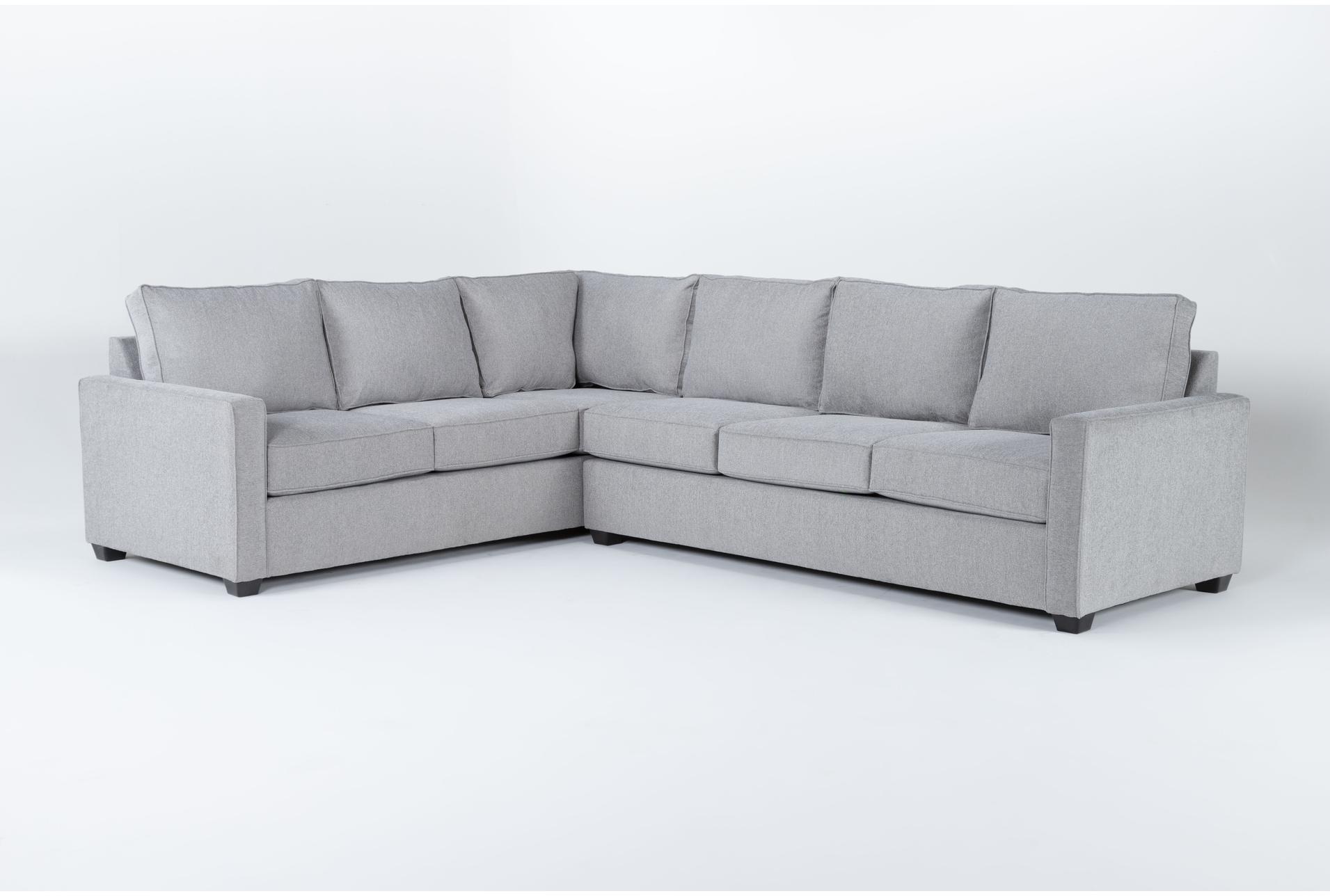mathers oyster grey fabric 125" 2 piece l-shaped sectional with right arm facing queen memory foam sleeper sofa bed | track arms 1 mathers oyster grey fabric 125" 2 piece l-shaped sectional with right arm facing queen memory foam sleeper sofa bed | track arms