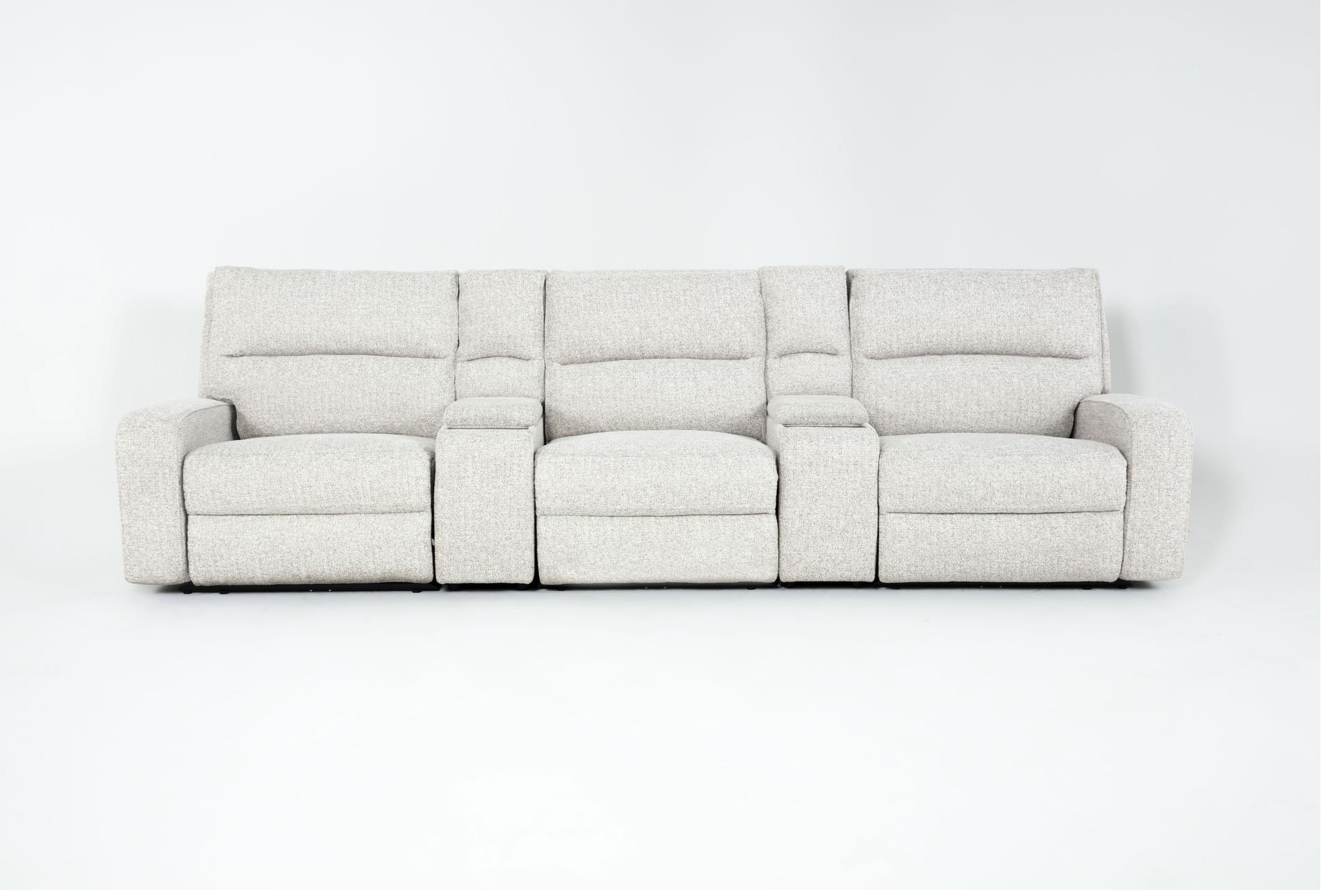 brooks grey 5 piece power zero gravity modular reclining theater sectional | adjustable headrests | left facing 1 brooks grey 5 piece power zero gravity modular reclining theater sectional | adjustable headrests | left facing