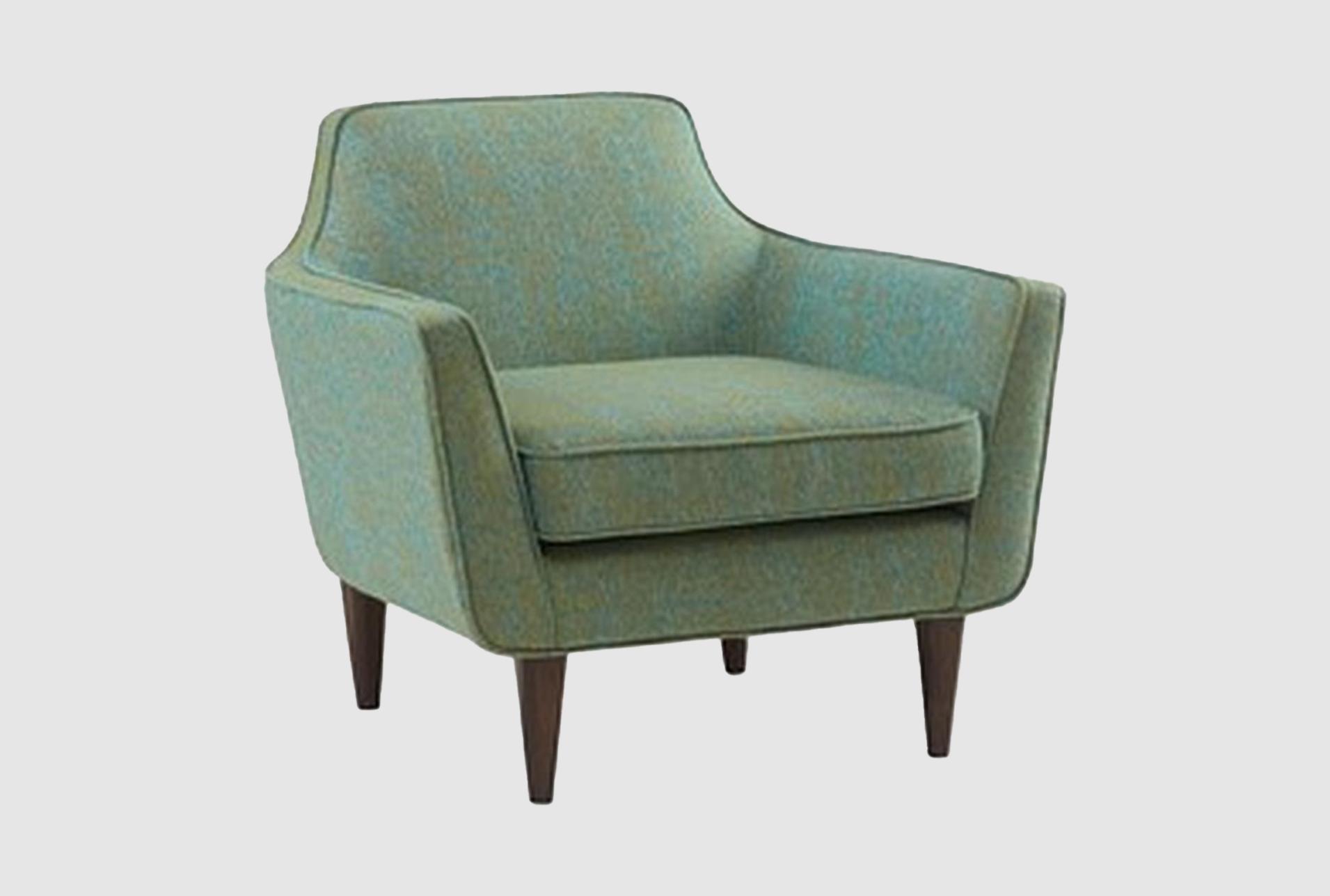cruz blue green mid century fabric arm chair 1 cruz blue green mid century fabric arm chair