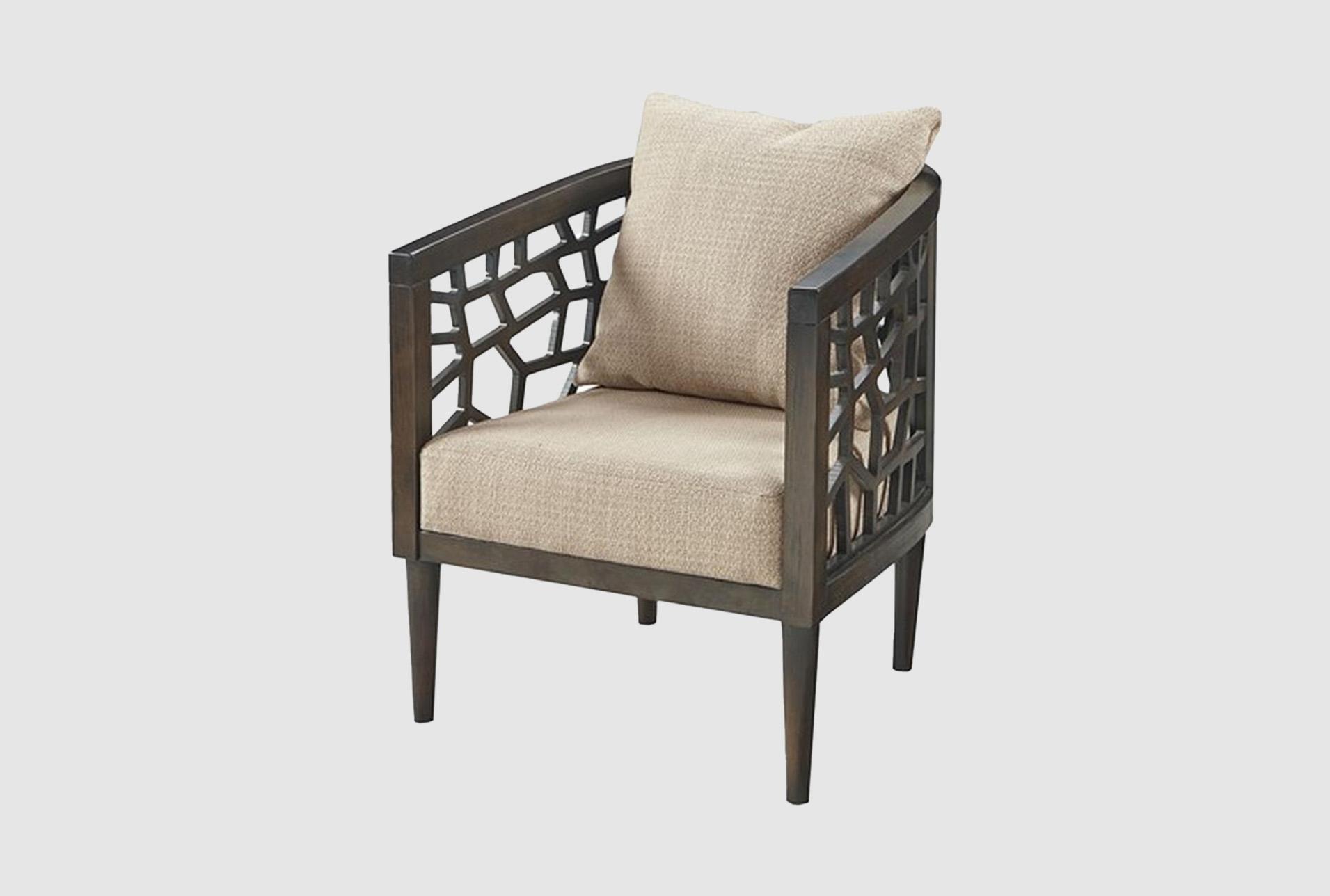 crackle tan brown fabric accent arm chair 1 crackle tan brown fabric accent arm chair