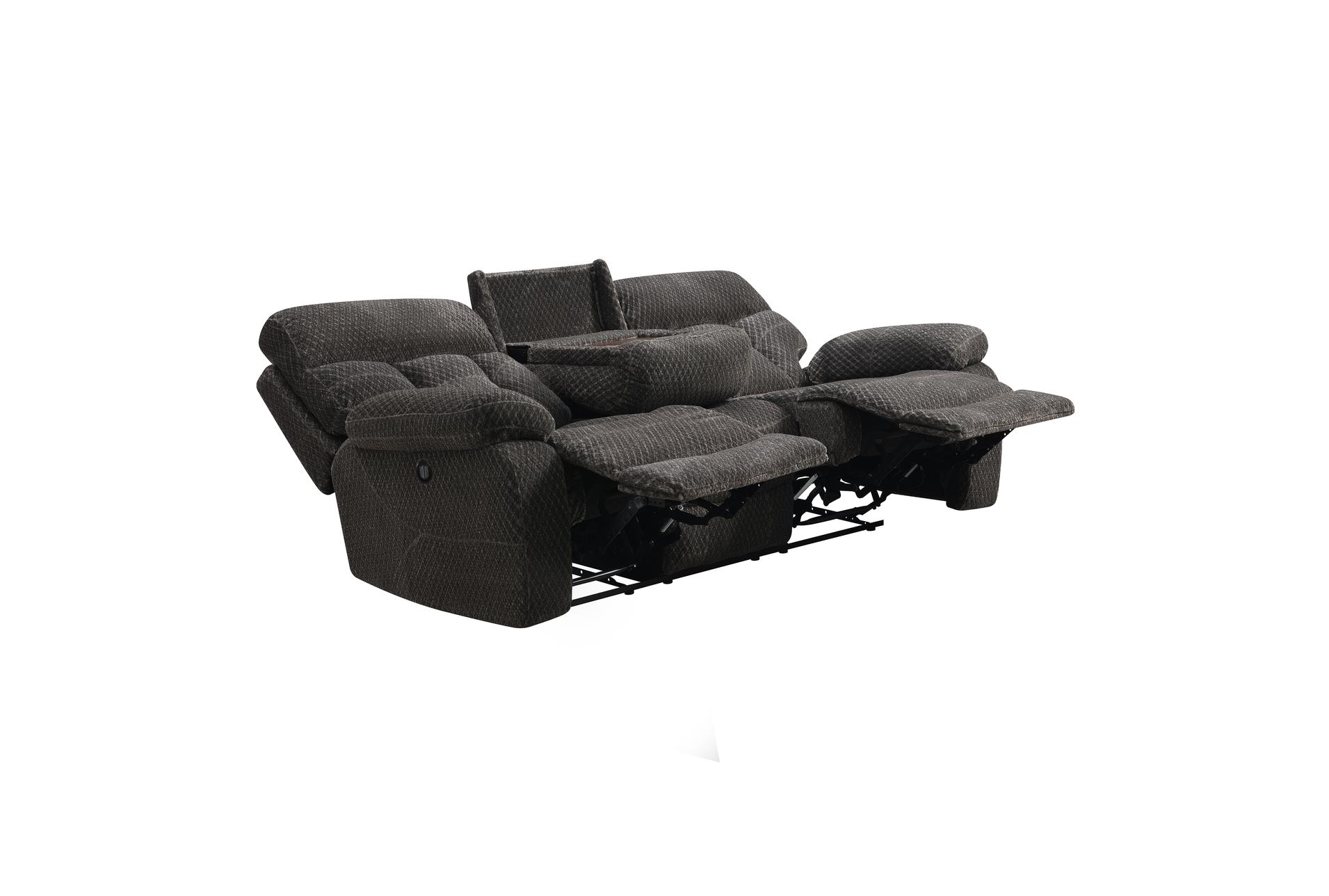 bravo charcoal polyester 87" power reclining sofa with power headrest | adjustable headrests | fabric 10 bravo charcoal polyester 87" power reclining sofa with power headrest | adjustable headrests | fabric
