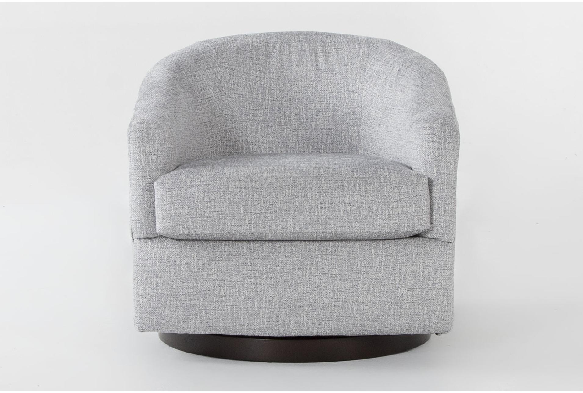 carlisle grey chenille fabric swivel barrel arm chair with espresso finish | made in the usa | with arms | curved 1 carlisle grey chenille fabric swivel barrel arm chair with espresso finish | made in the usa | with arms | curved