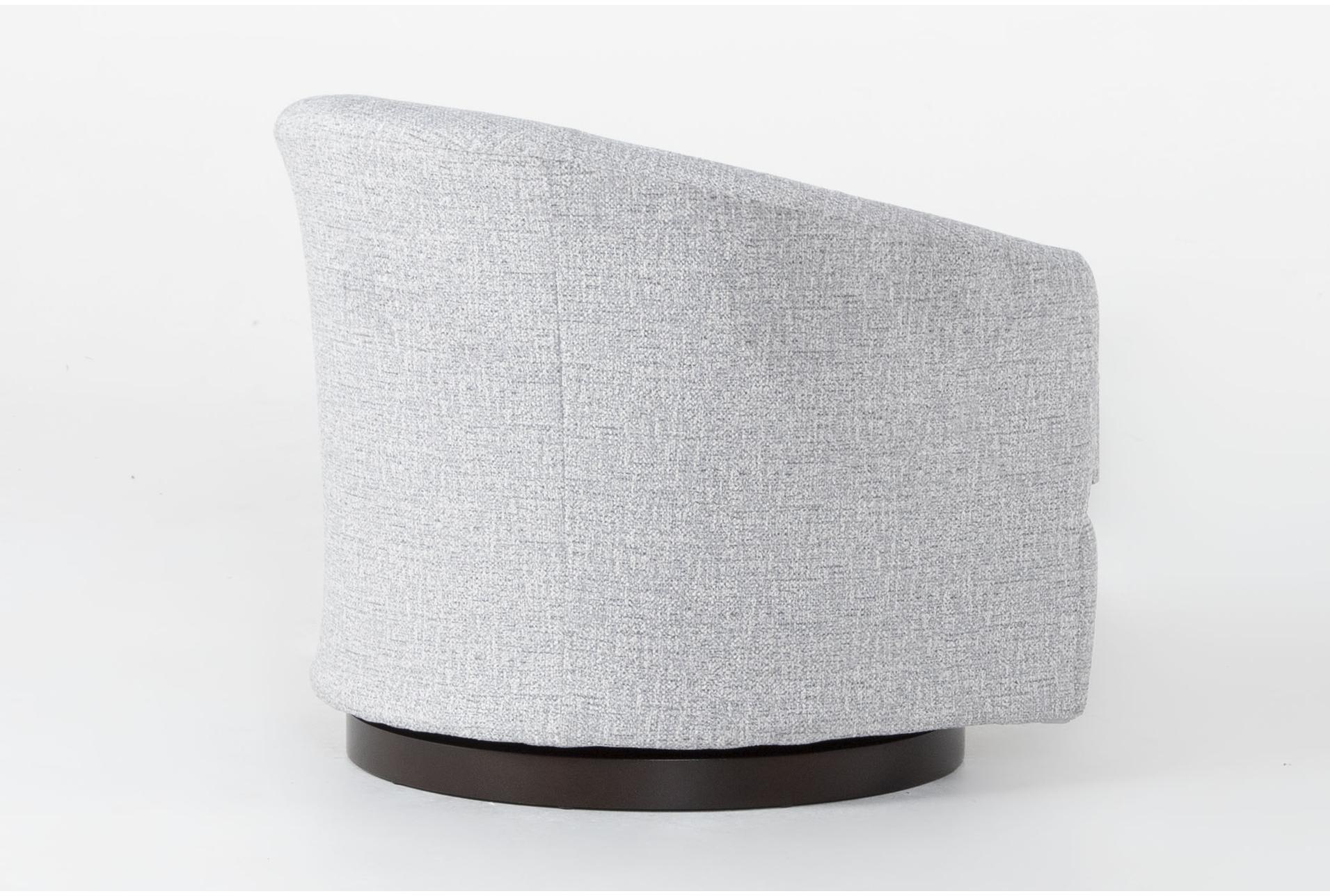 carlisle grey chenille fabric swivel barrel arm chair with espresso finish | made in the usa | with arms | curved 9 carlisle grey chenille fabric swivel barrel arm chair with espresso finish | made in the usa | with arms | curved