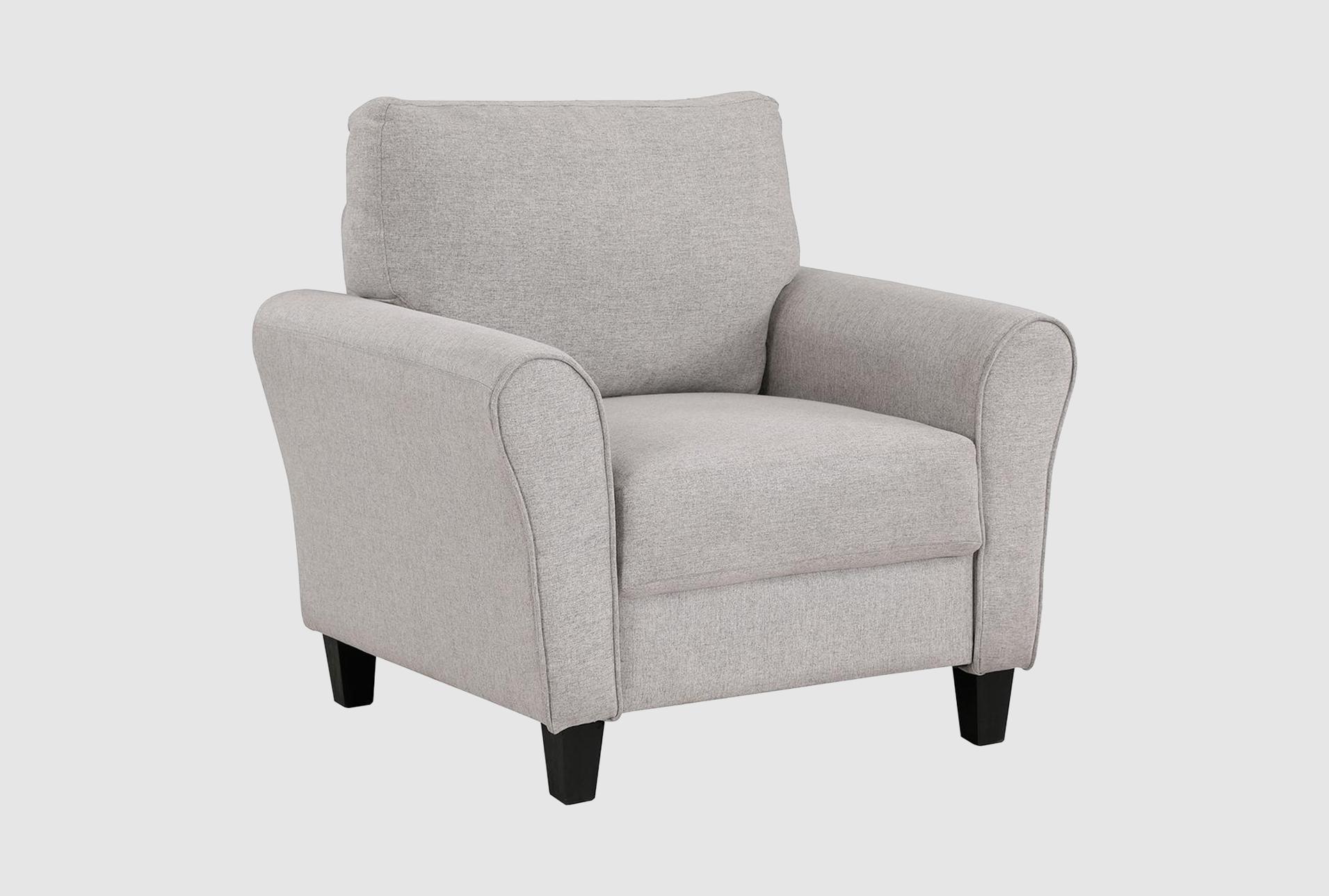 talon beige sand fabric arm chair | with arms
