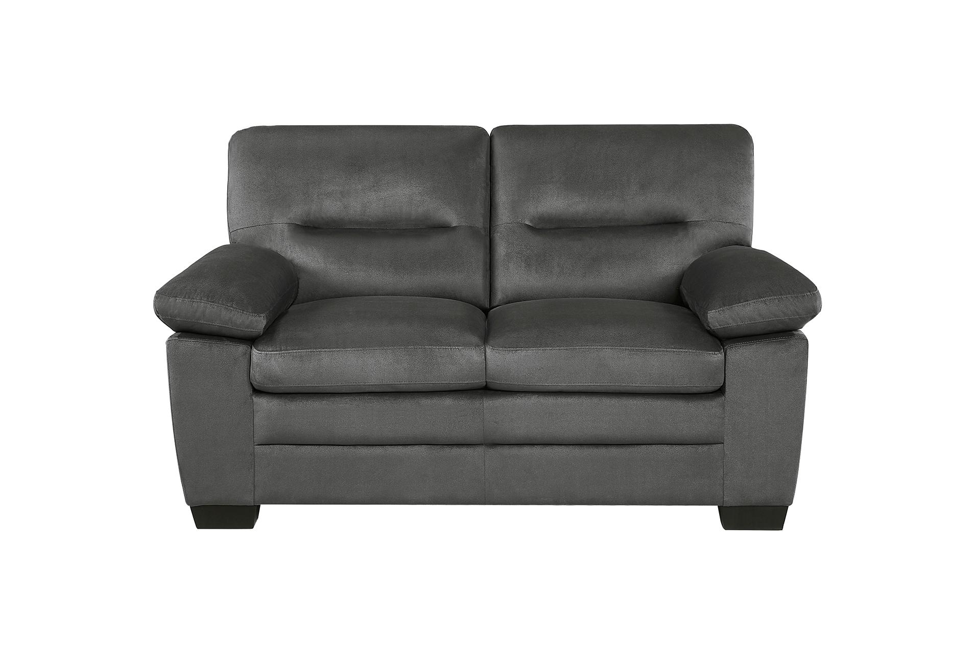 putnam dark grey fabric 63" loveseat 9 putnam dark grey fabric 63" loveseat