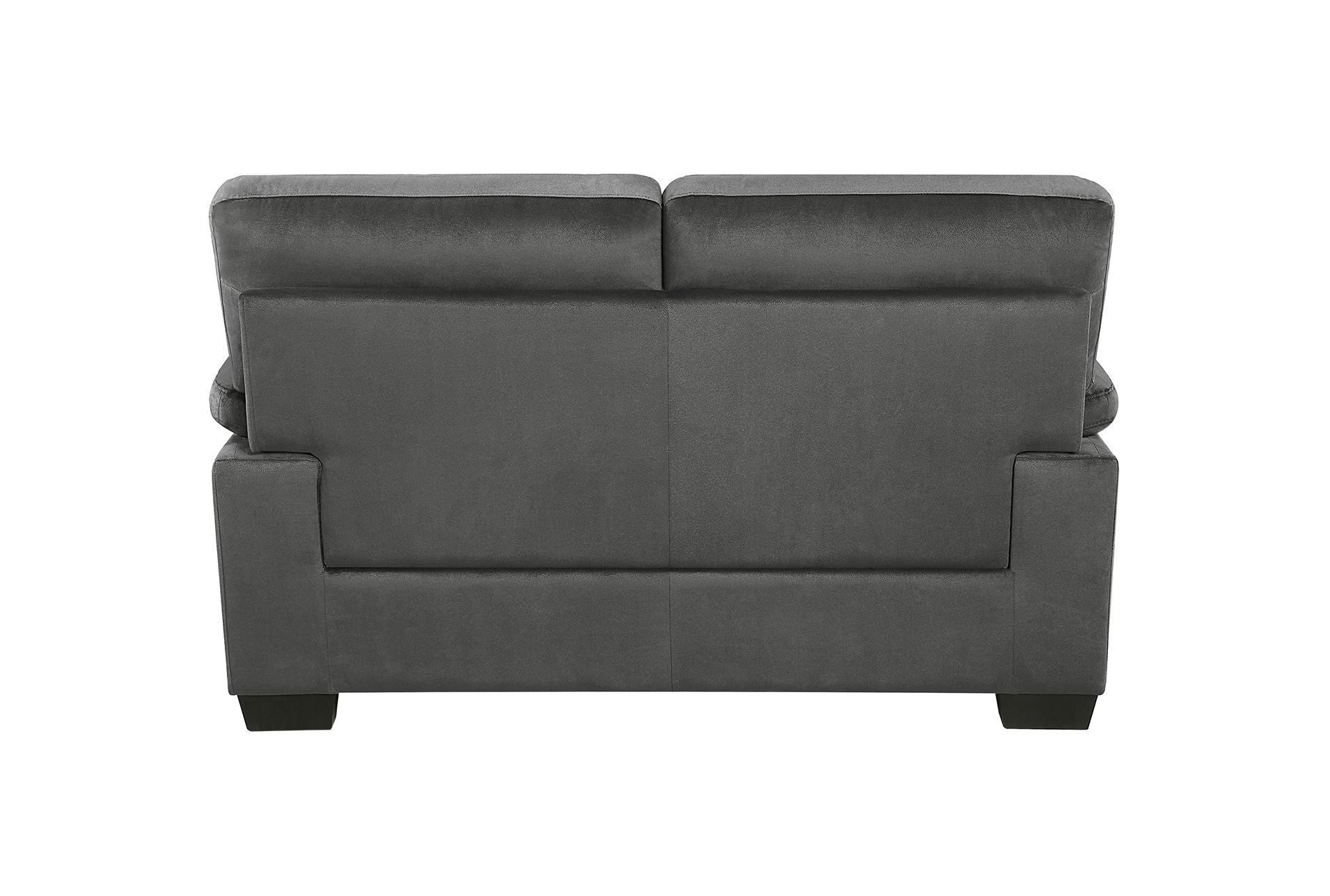 putnam dark grey fabric 63" loveseat 12 putnam dark grey fabric 63" loveseat