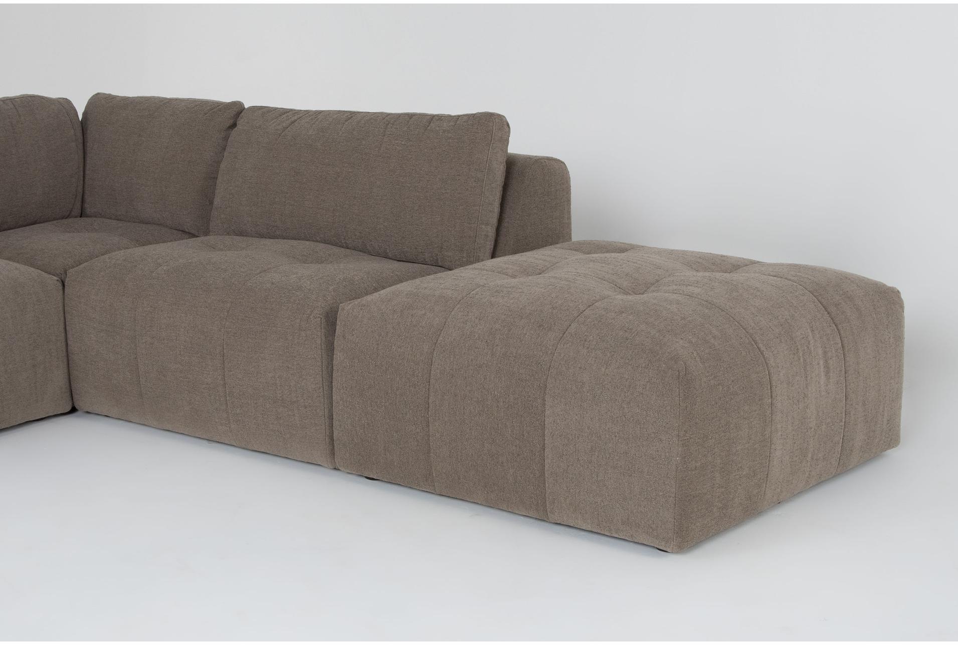 amallo mocha brown fabric 5 piece modular l-shaped sectional with left arm facing bumper chaise & chair set 9 amallo mocha brown fabric 5 piece modular l-shaped sectional with left arm facing bumper chaise & chair set