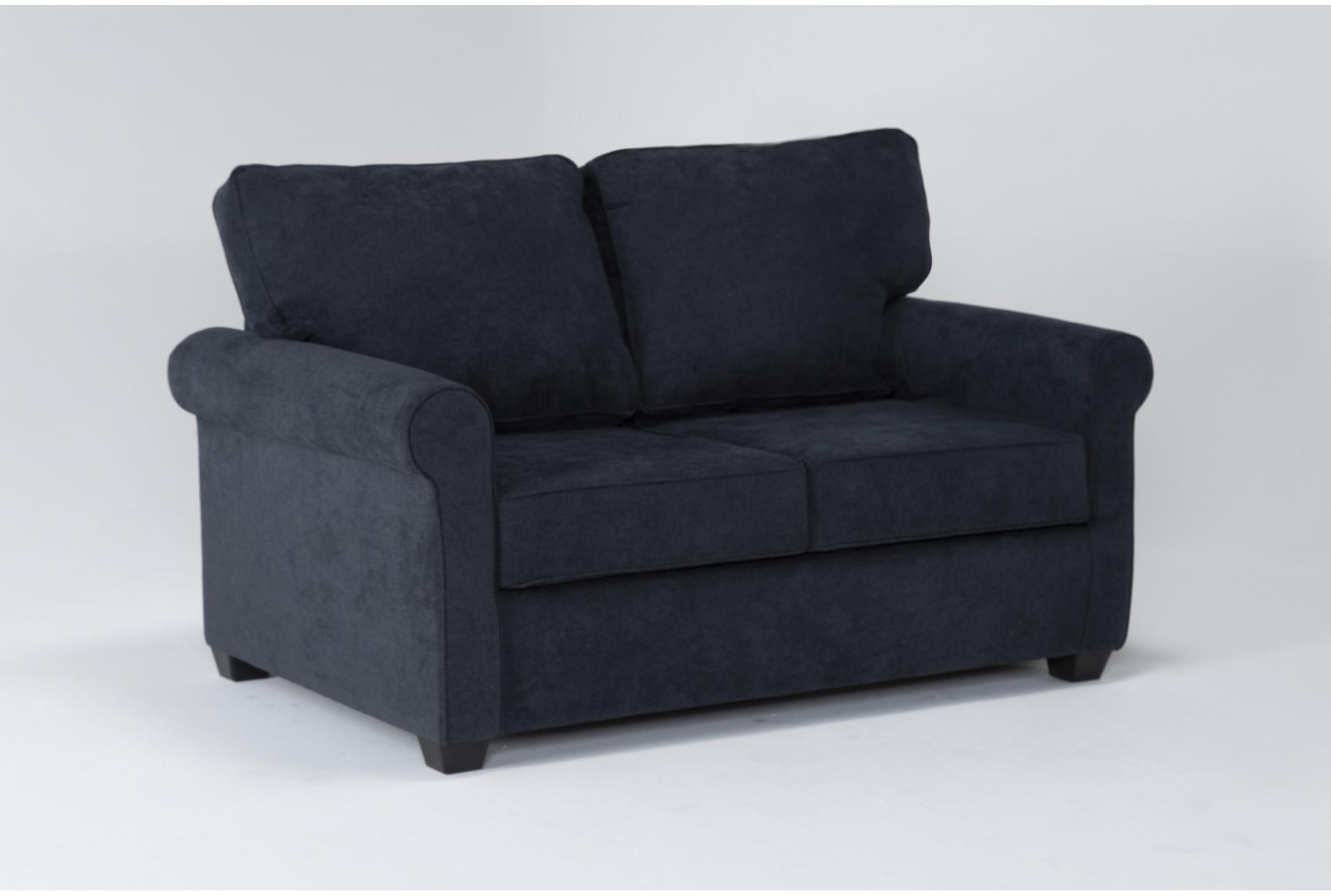 athos midnight navy blue fabric loveseat 7 athos midnight navy blue fabric loveseat