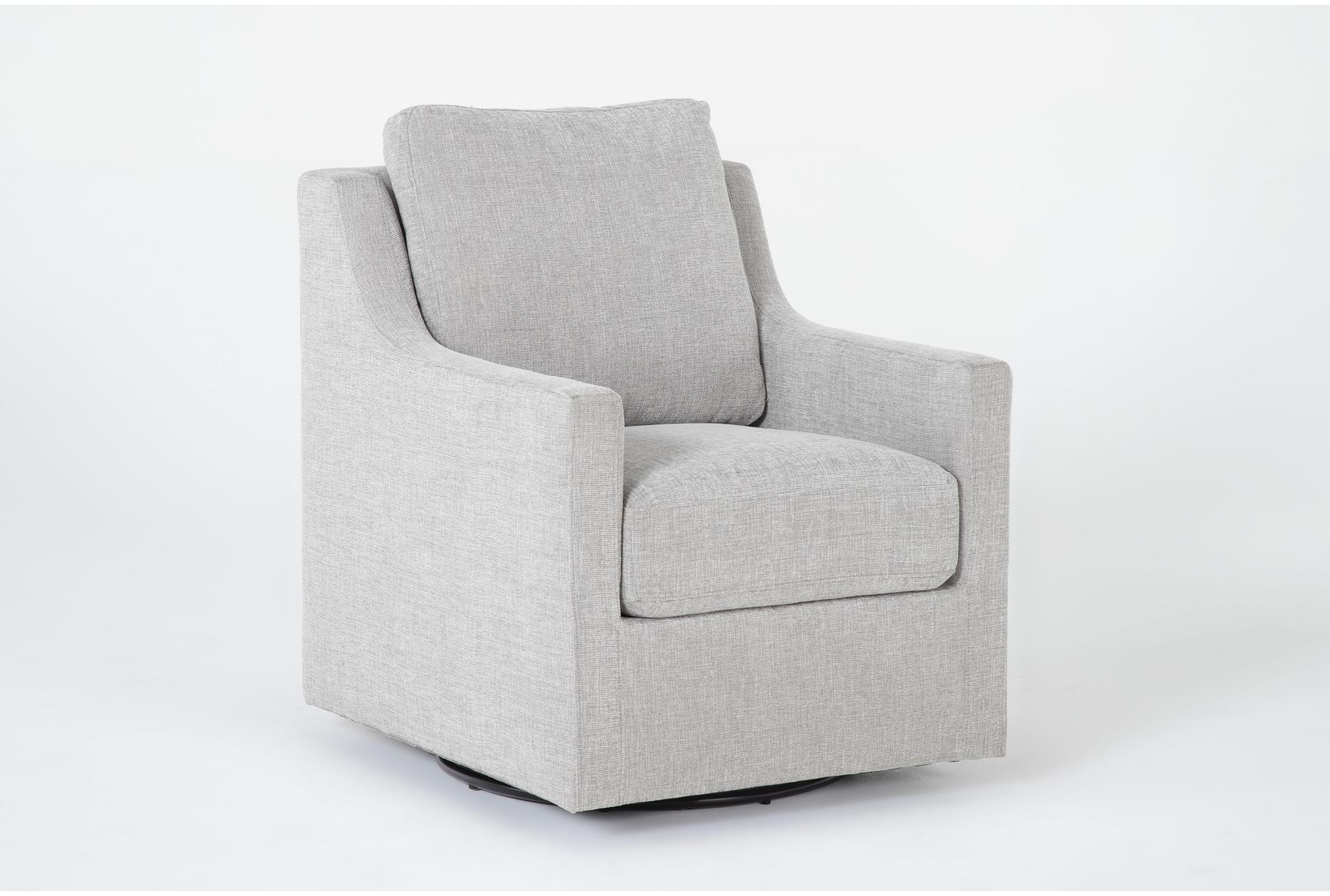stark light grey fabric swivel arm chair | armchair | club | lounge