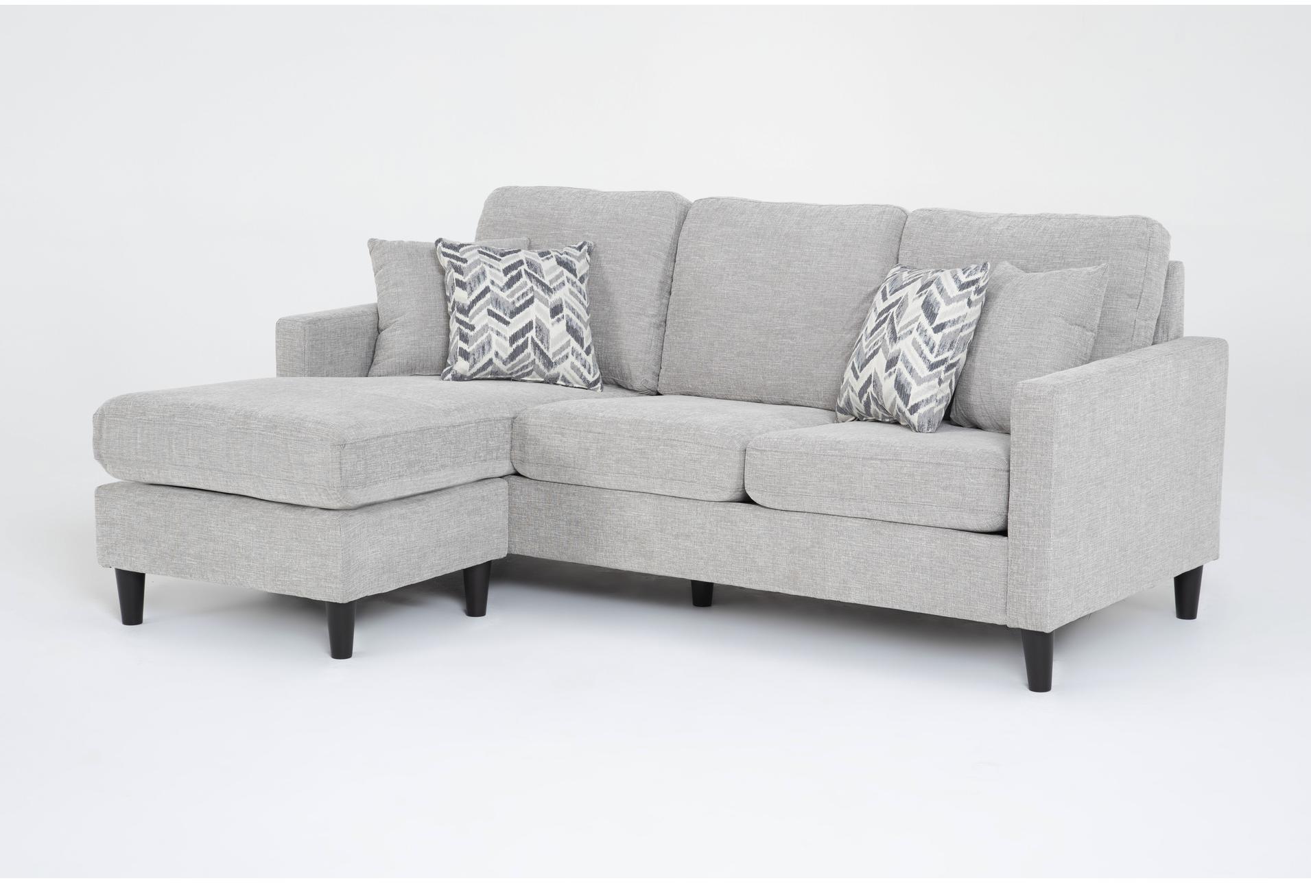 stark light grey fabric sofa with reversible chaise | track arms 9 stark light grey fabric sofa with reversible chaise | track arms