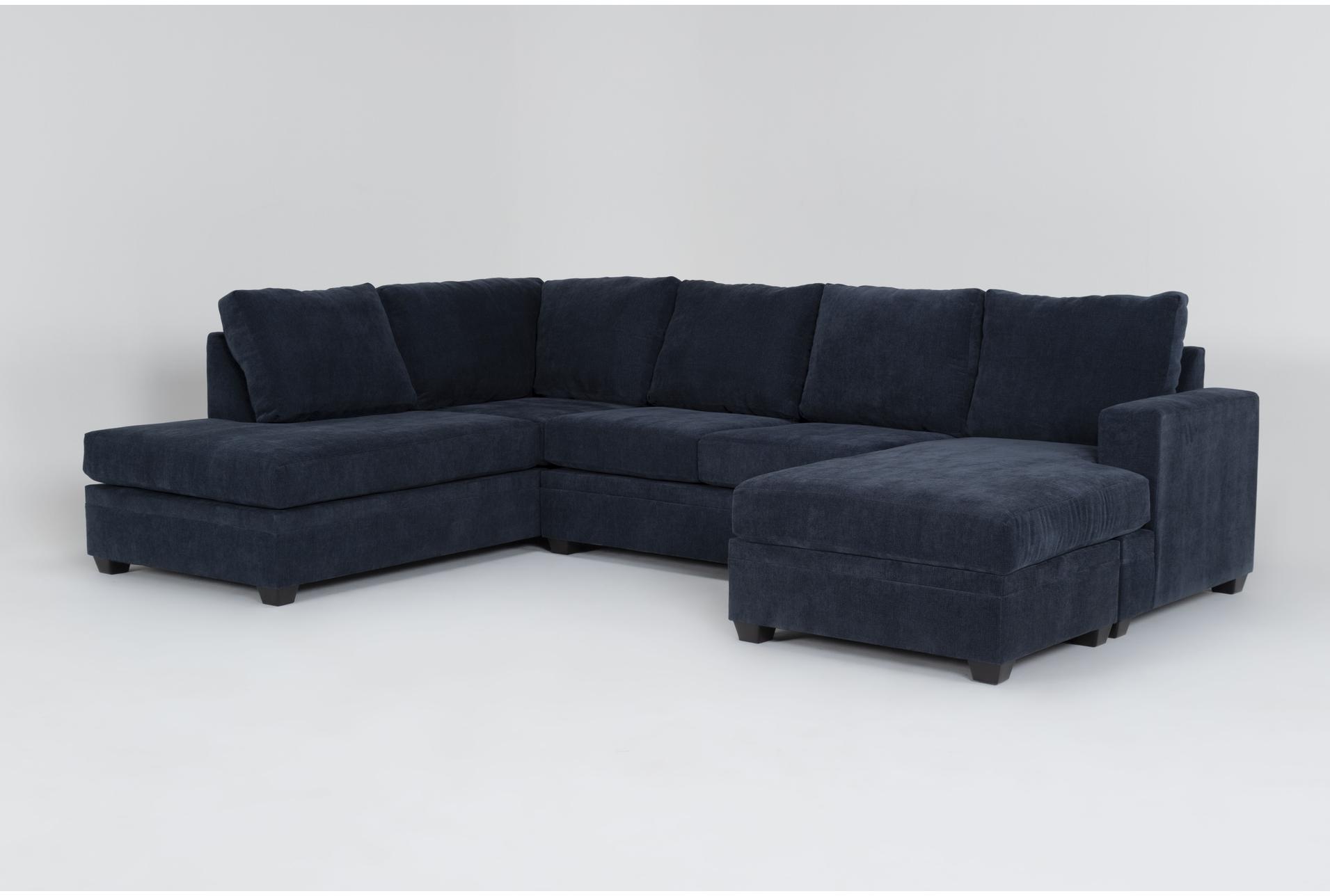 bonaterra midnight navy blue fabric 127" 2 piece u-shaped sectional with right arm facing sofa chaise & left arm facing corner chaise 1 bonaterra midnight navy blue fabric 127" 2 piece u-shaped sectional with right arm facing sofa chaise & left arm facing corner chaise