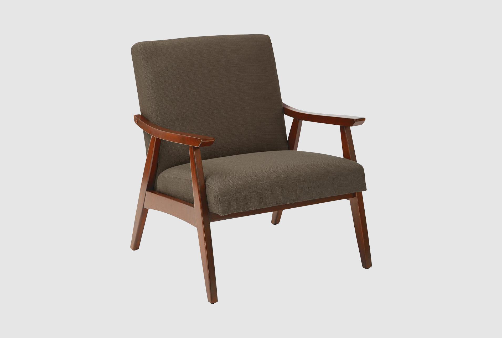 davis klein otter brown fabric arm chair with medium espresso frame | lounge | with arms | club | armchair 1 davis klein otter brown fabric arm chair with medium espresso frame | lounge | with arms | club | armchair