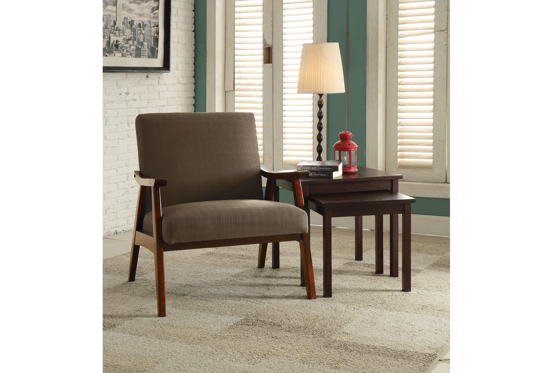 davis klein otter brown fabric arm chair with medium espresso frame | lounge | with arms | club | armchair 8 davis klein otter brown fabric arm chair with medium espresso frame | lounge | with arms | club | armchair