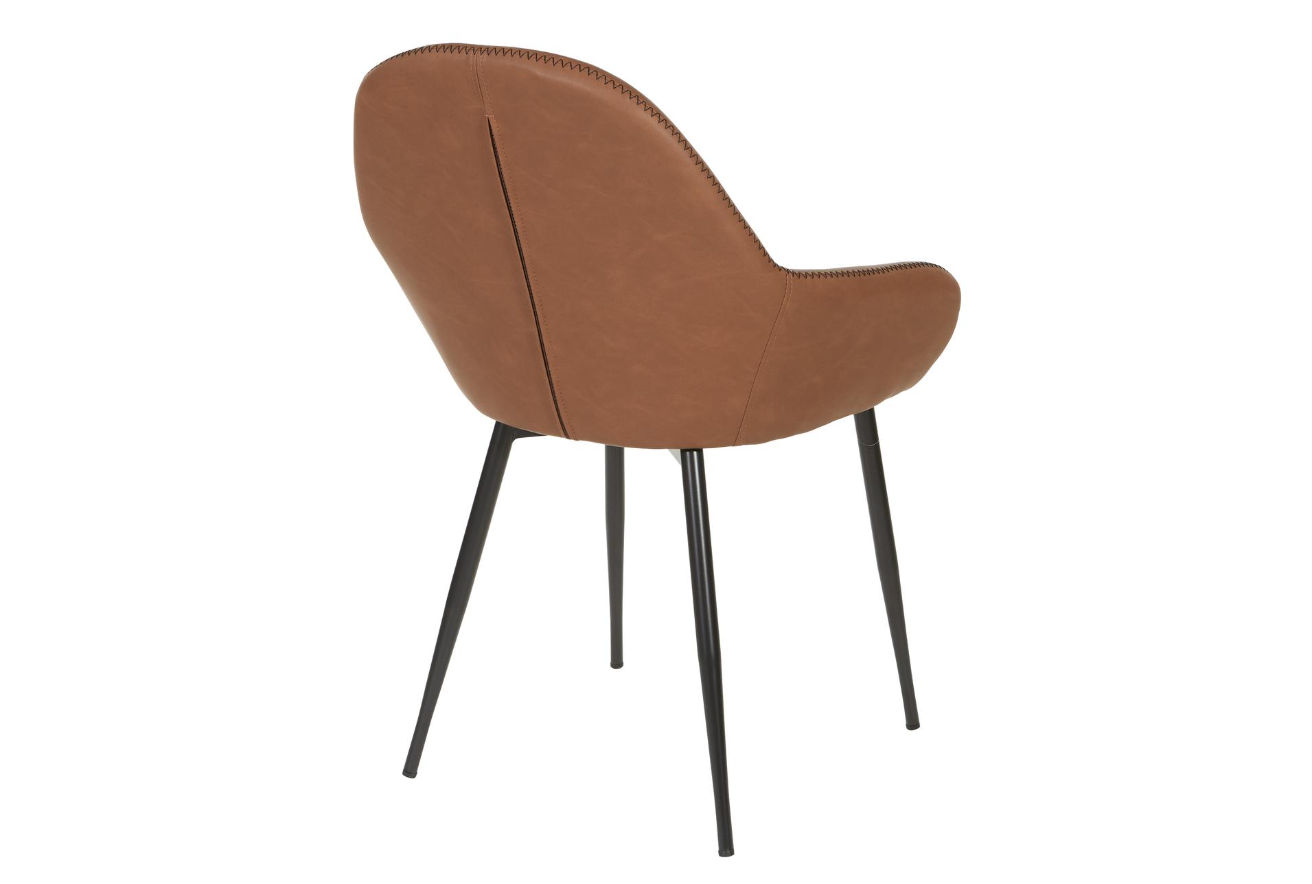 pepper saddle brown faux leather chair with black frame | polyurethane | lounge | with arms 6 pepper saddle brown faux leather chair with black frame | polyurethane | lounge | with arms
