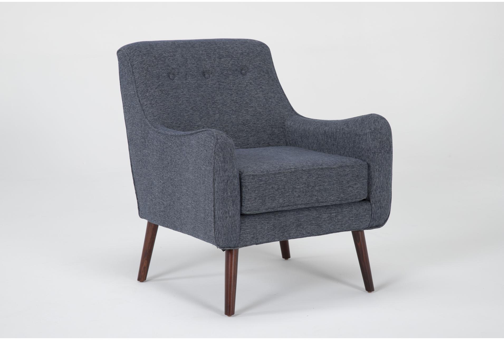 kaycee denim blue fabric modern accent arm chair 1 kaycee denim blue fabric modern accent arm chair
