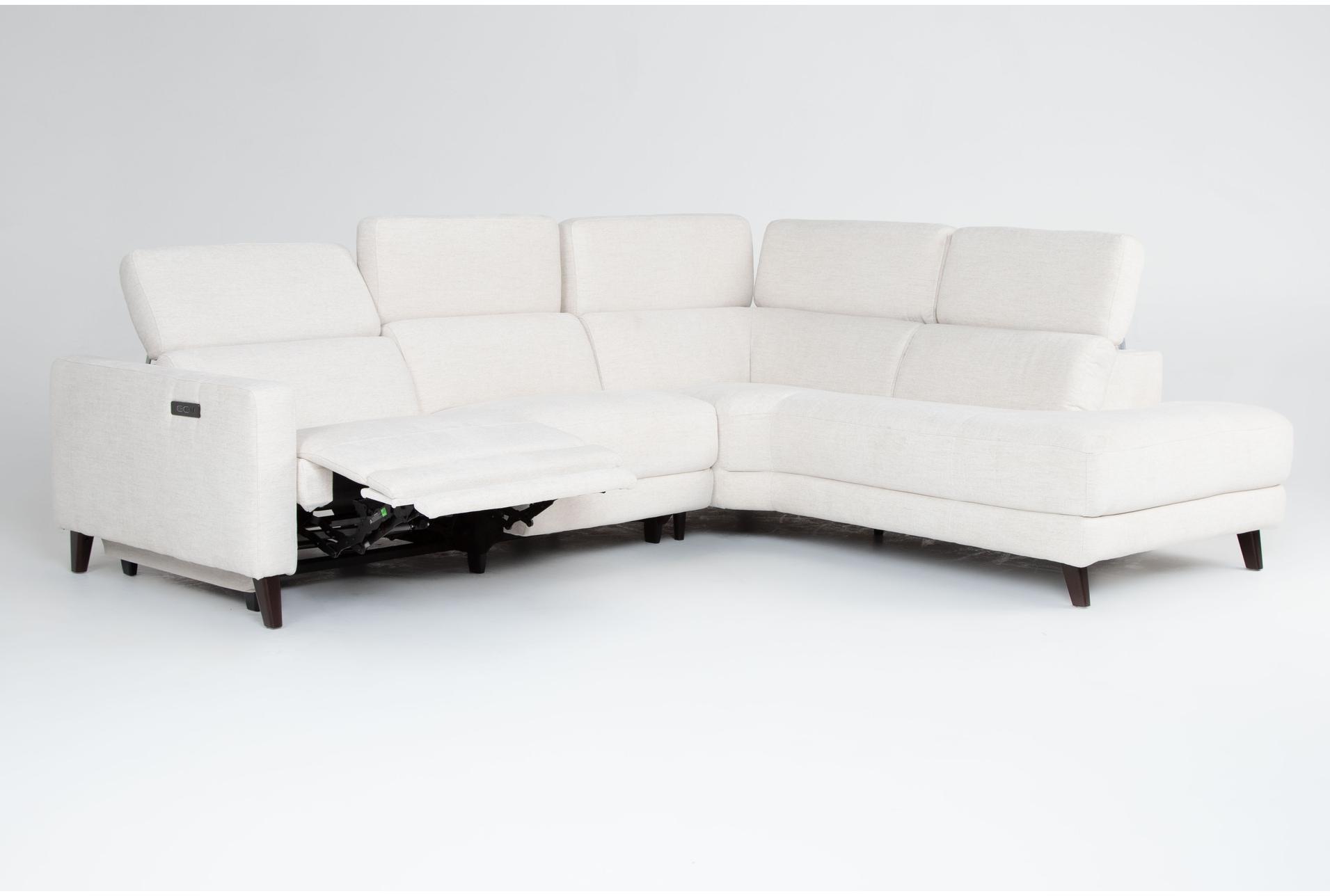 blake cream 113" 2 piece power reclining sectional with right arm facing chaise 15 blake cream 113" 2 piece power reclining sectional with right arm facing chaise